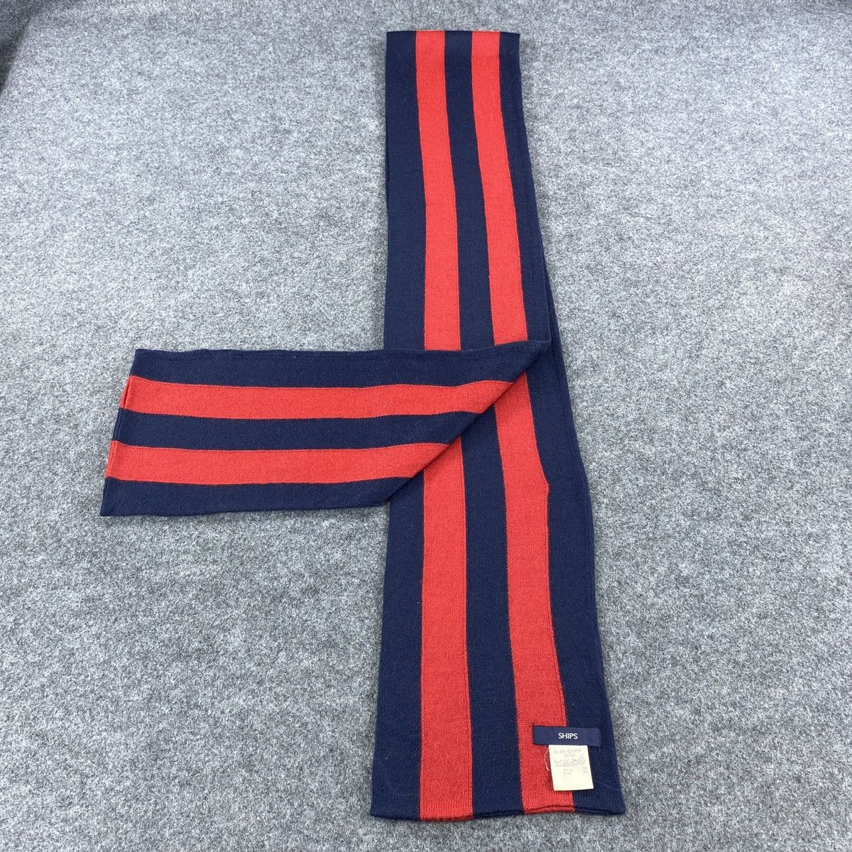Designer × SHIPS × Vintage Ships Scarf # Muffler # Neckwear # D653 Size ONE SIZE - 5 Thumbnail