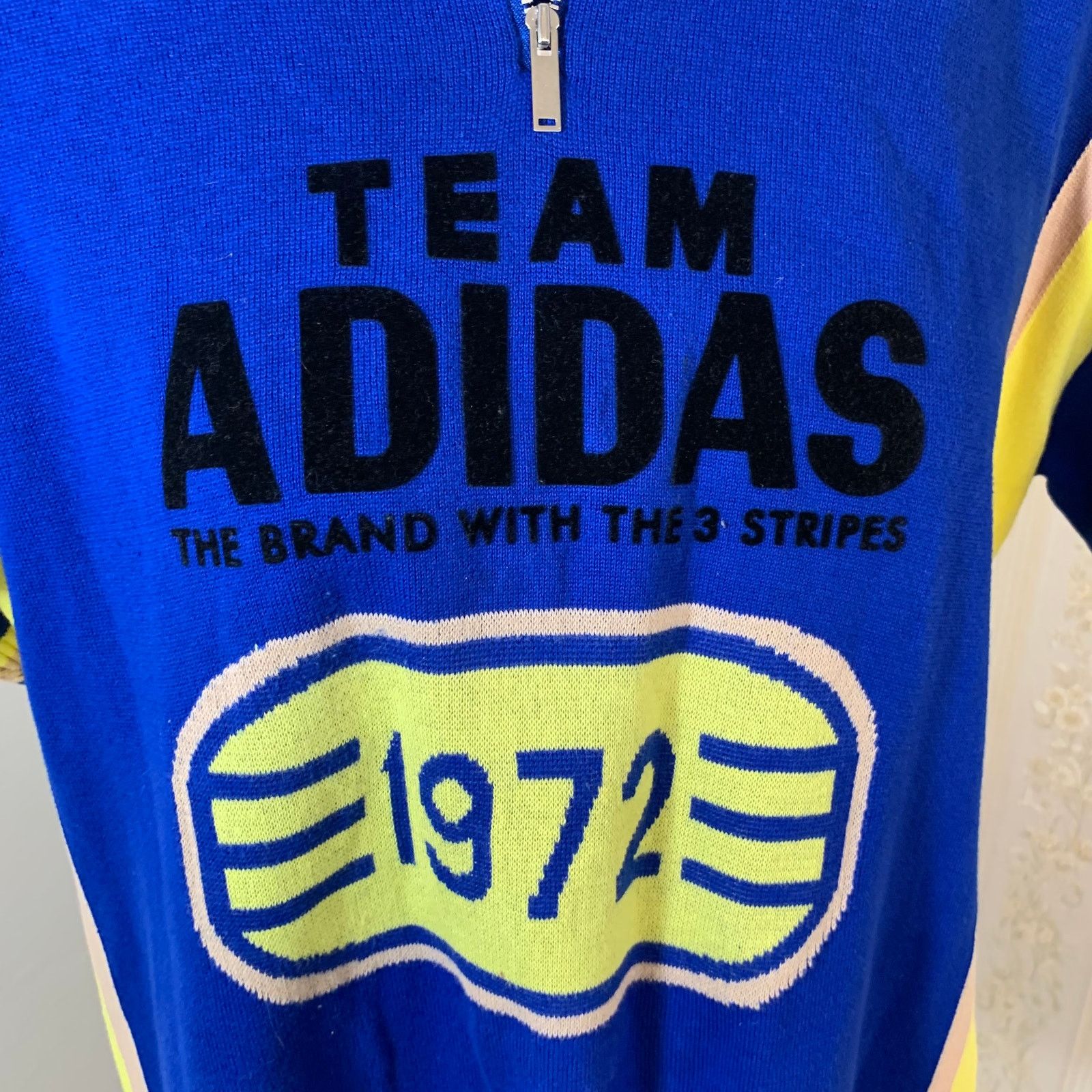 Adidas Adidas Women's Retro Knit Quarter Zip Sweater Top Size L Size L / US 10 / IT 46 - 4 Thumbnail