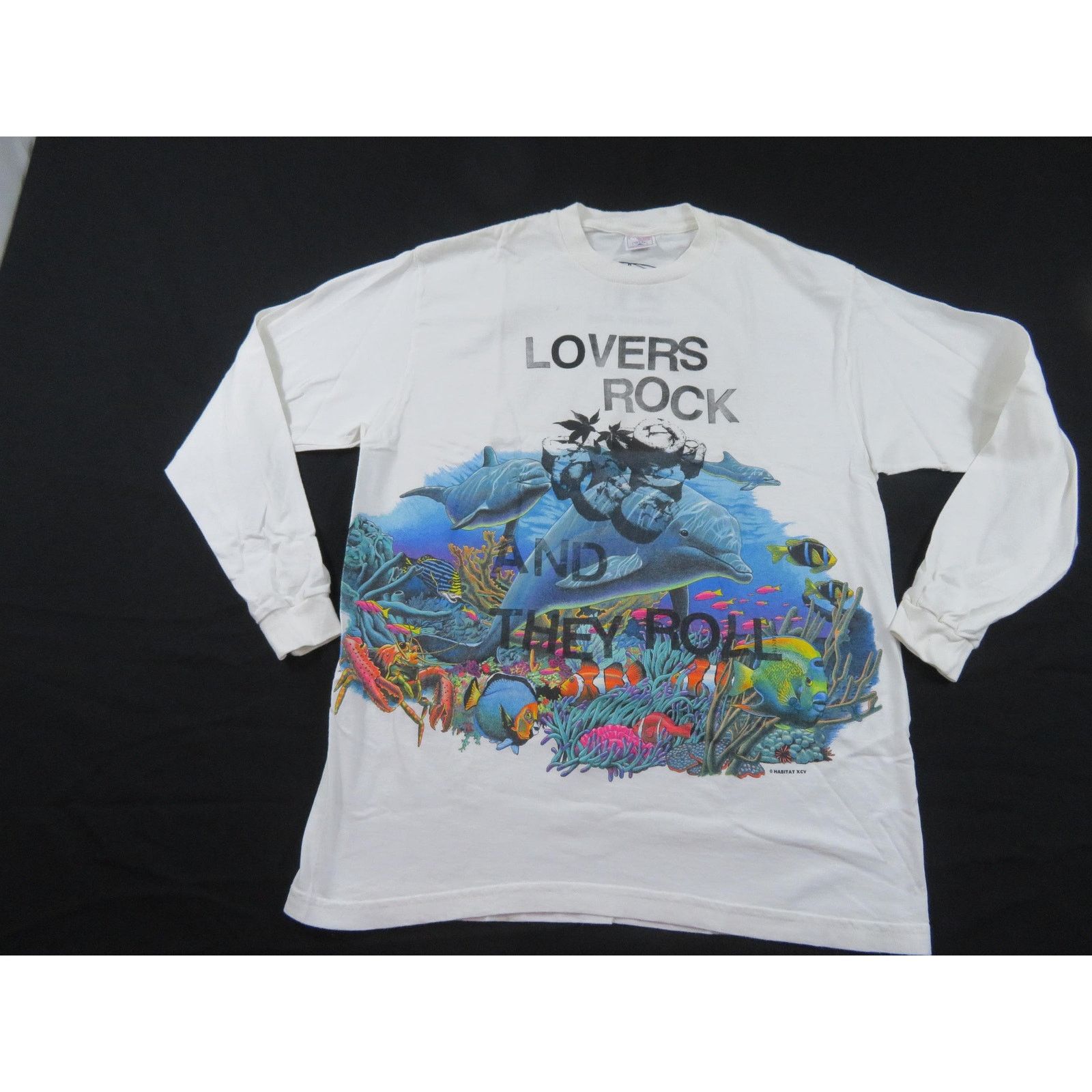 Delta Lovers Rock and They Roll Habitat T-Shirt Sz L 1990s Size US L / EU 52-54 / 3 - 1 Thumbnail