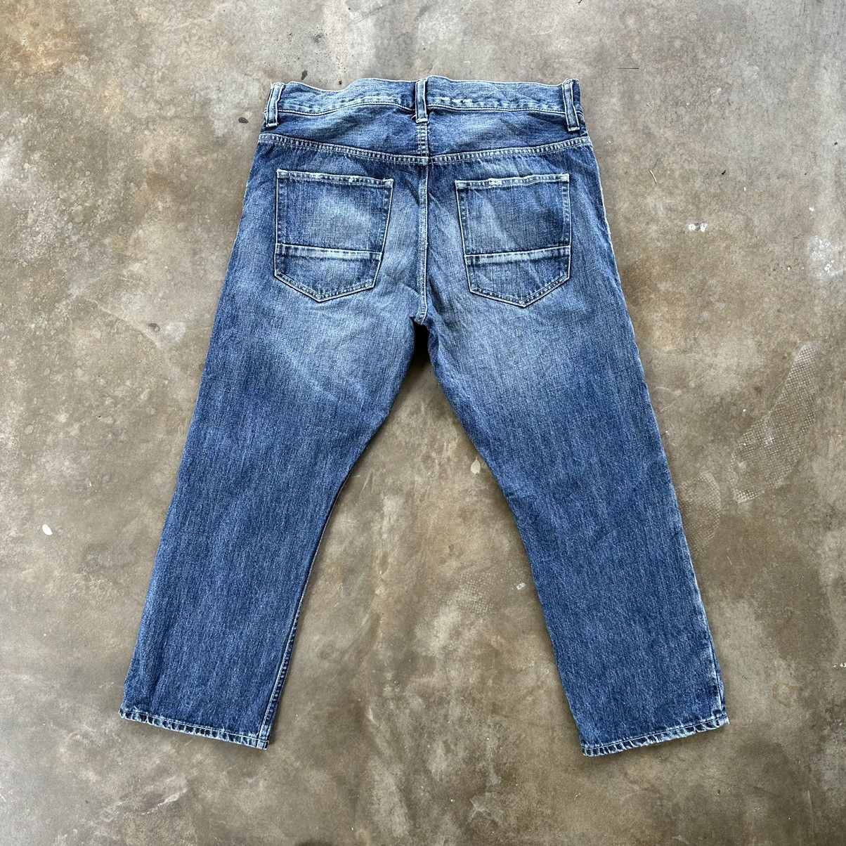 Japanese Brand Vintage Back Number Faded Denim Jean Pant W34 Size US 34 / EU 50 - 10 Thumbnail