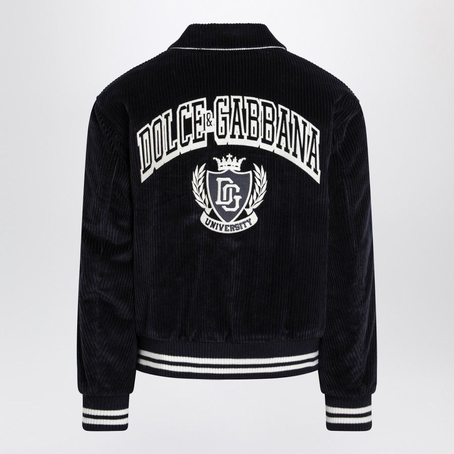 Dolce & Gabbana o1d2blof0226 Bomber Jacket in Navy Size US L / EU 52-54 / 3 - 2 Thumbnail
