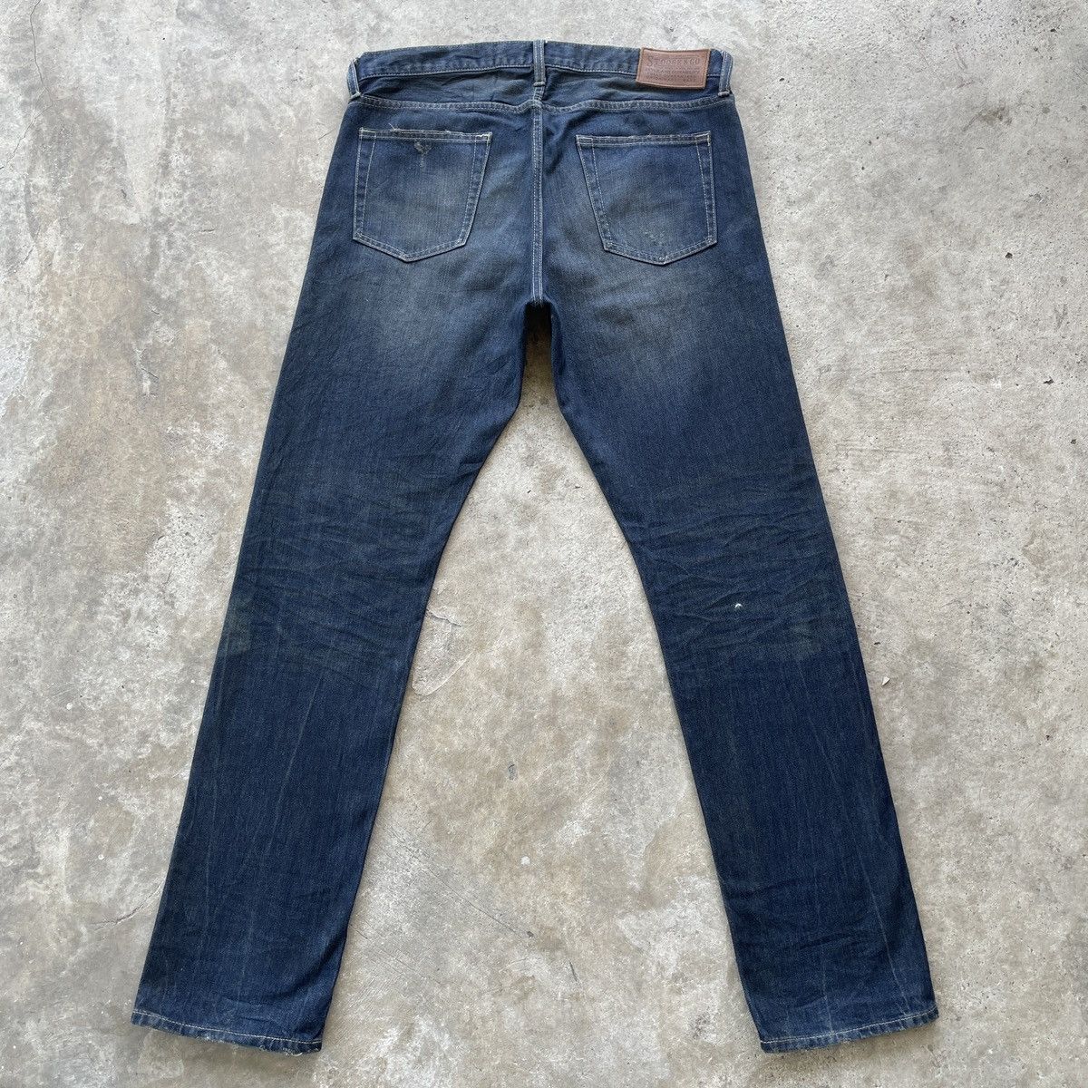 Japanese Brand × Jean × Vintage Vintage The Stooge Japan Faded Denim Jeans Pants Mud Wash Size US 34 / EU 50 - 13 Thumbnail