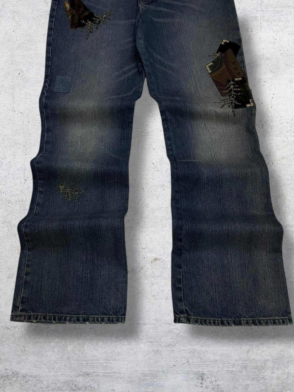 Ralph Lauren RALPH LAUREN 1990S DESIGNER FLARE PATCHWORK 0G STREET DENIM Size US 32 / EU 48 - 3 Thumbnail