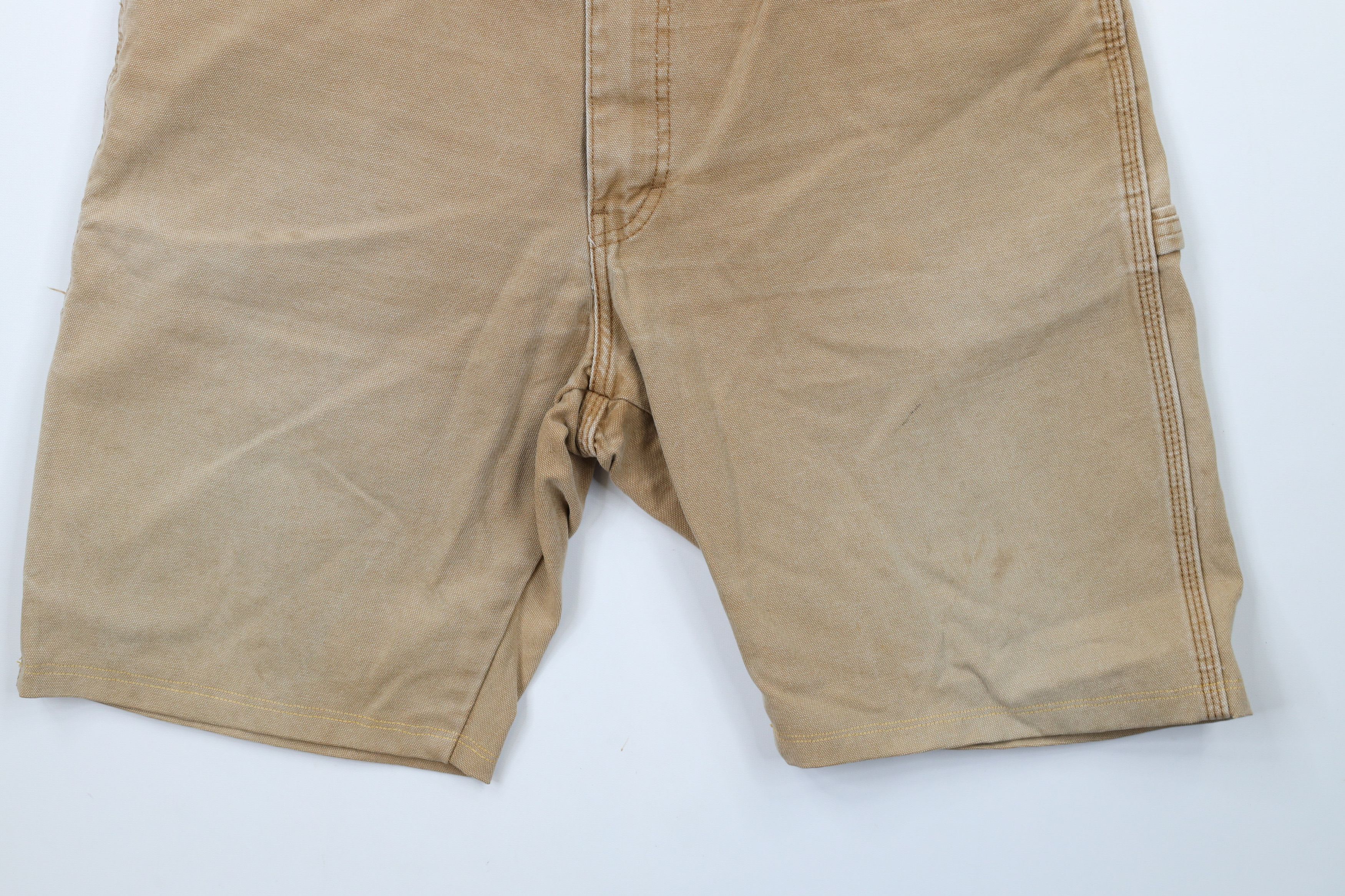 Dickies × Vintage Vintage Dickies Out Canvas Work Shorts Duck Brown Cotton Size US 36 / EU 52 - 4 Thumbnail