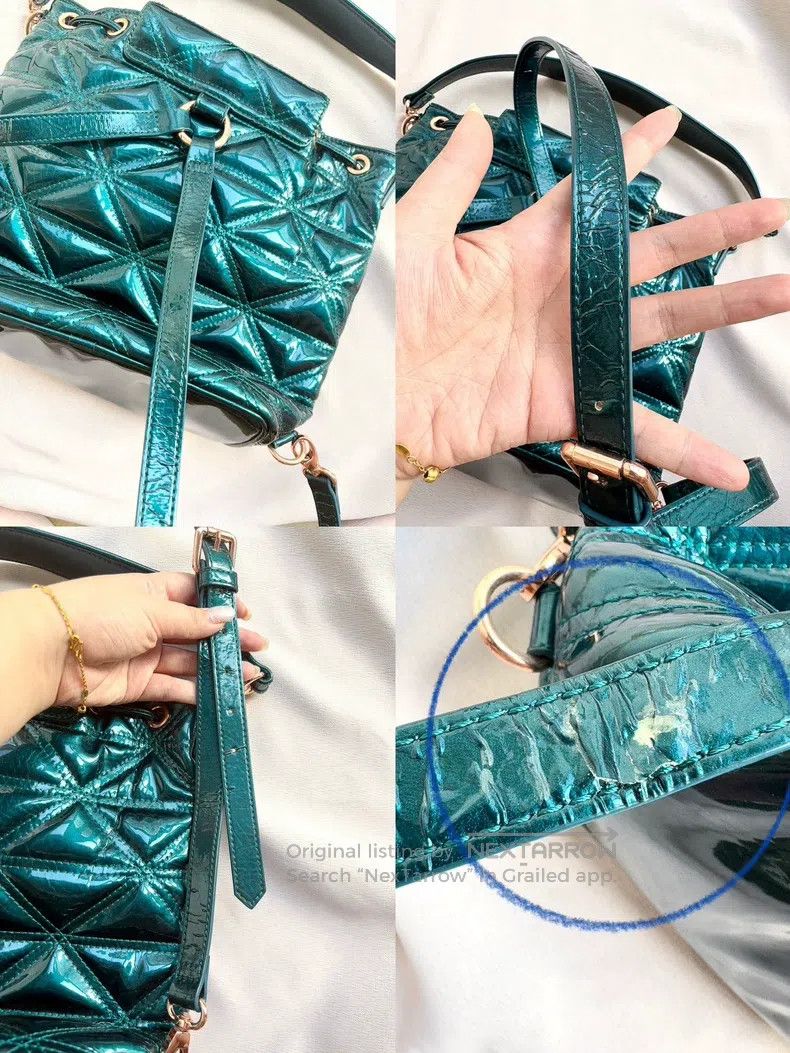 Vivienne Westwood Vivienne Westwood size os Vintage Blue-Green Patent Leather Size ONE SIZE - 5 Thumbnail