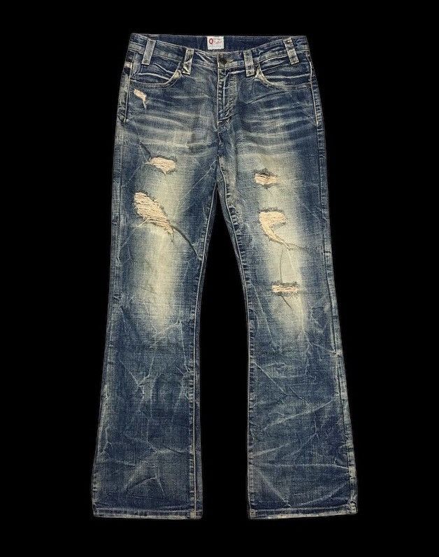 Vintage FLARE BOOTCUT OZZ FIRST DISTRESSED RUSTY DENIM Size US 32 / EU 48 - 1 Thumbnail