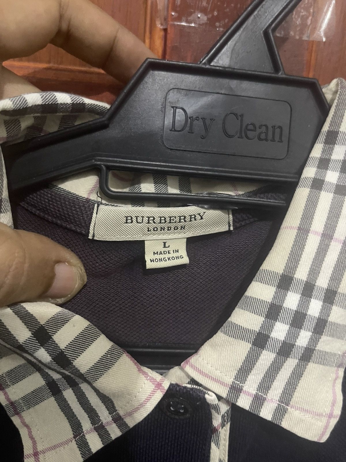 Burberry Burberry London Polo Tee Nova check Collar Size US M / EU 48-50 / 2 - 3 Thumbnail