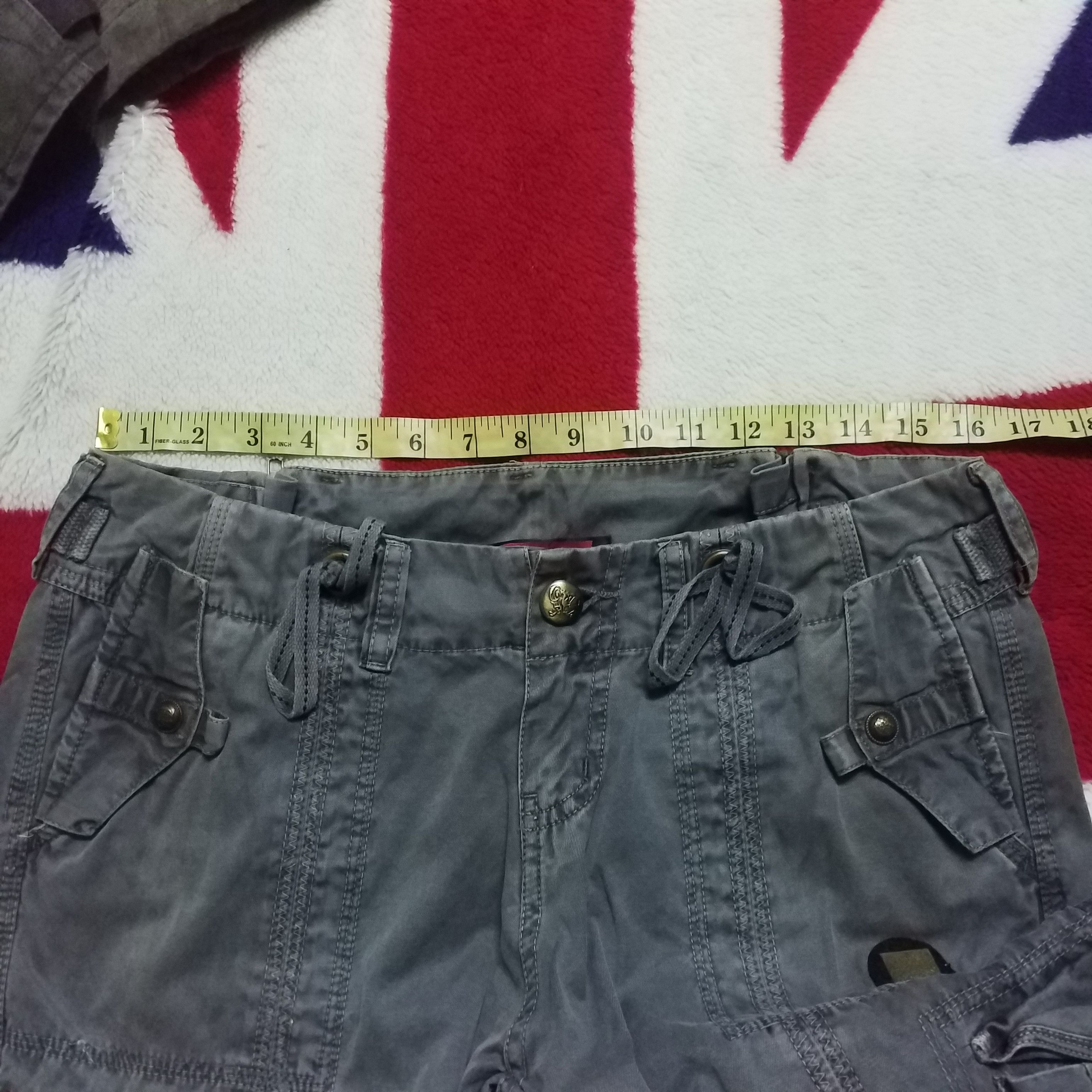 Japanese Brand LOW RISE CARGO MULTI POCKET ARMY BONDAGE STYLE Size 36" / US 14 / IT 50 - 5 Thumbnail