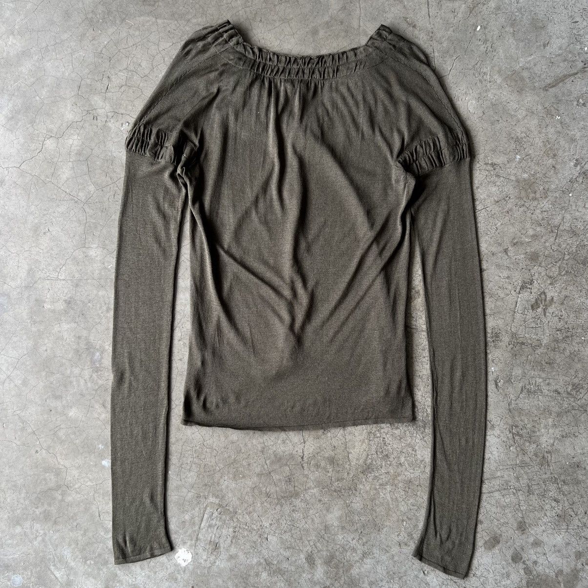 Gucci 90’s Gucci - Tom Ford - Silk Sheer Long Sleeve Size L / US 10 / IT 46 - 7 Thumbnail