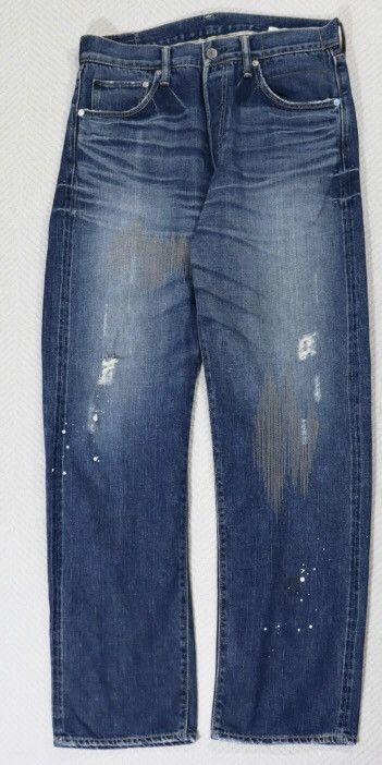 image of Visvim Fluxus D1 Destroys Jeans in Blue, Men's (Size 31)