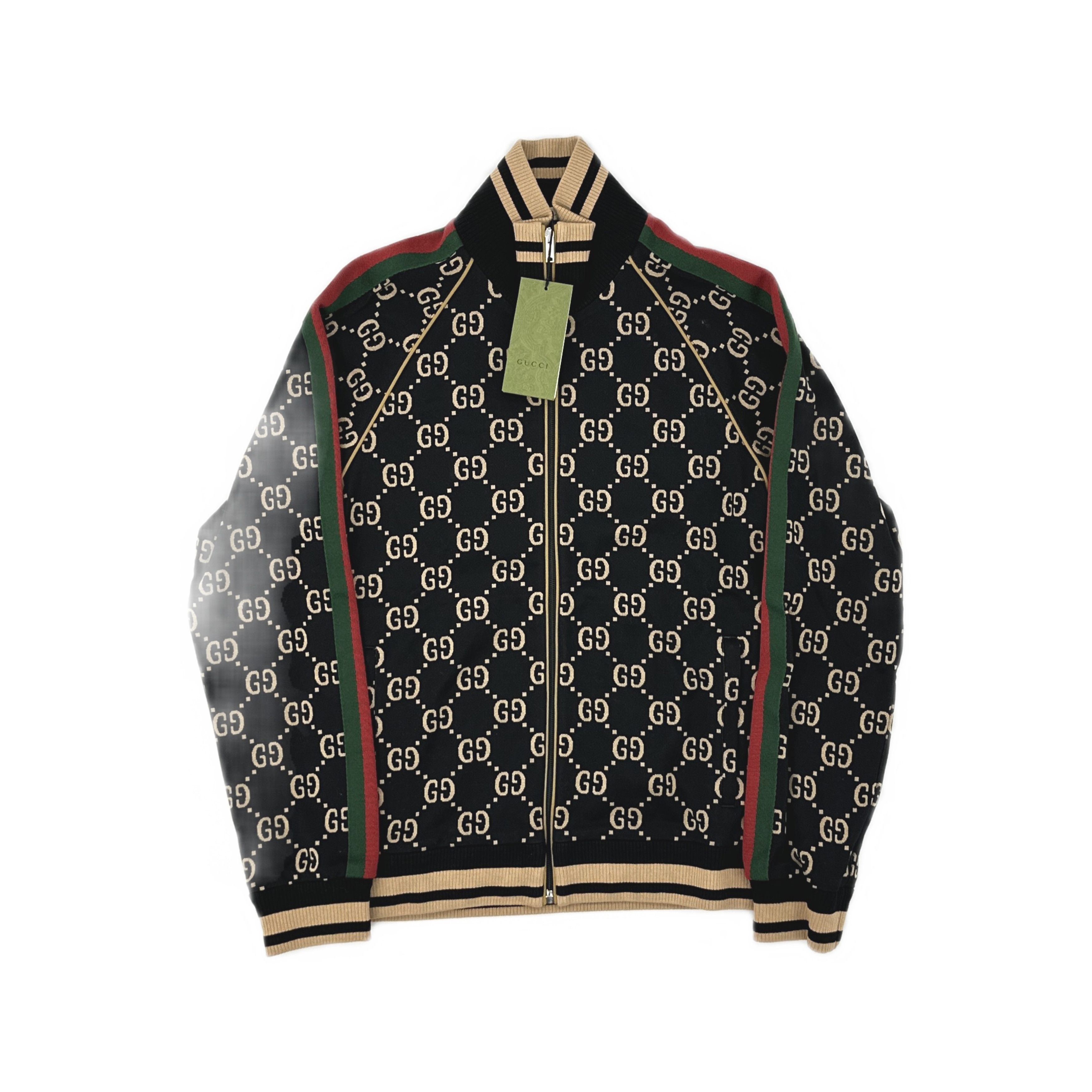 Gucci GUCCI GG Jacquard Zip Jacket Size M Size US M / EU 48-50 / 2 - 1 Thumbnail