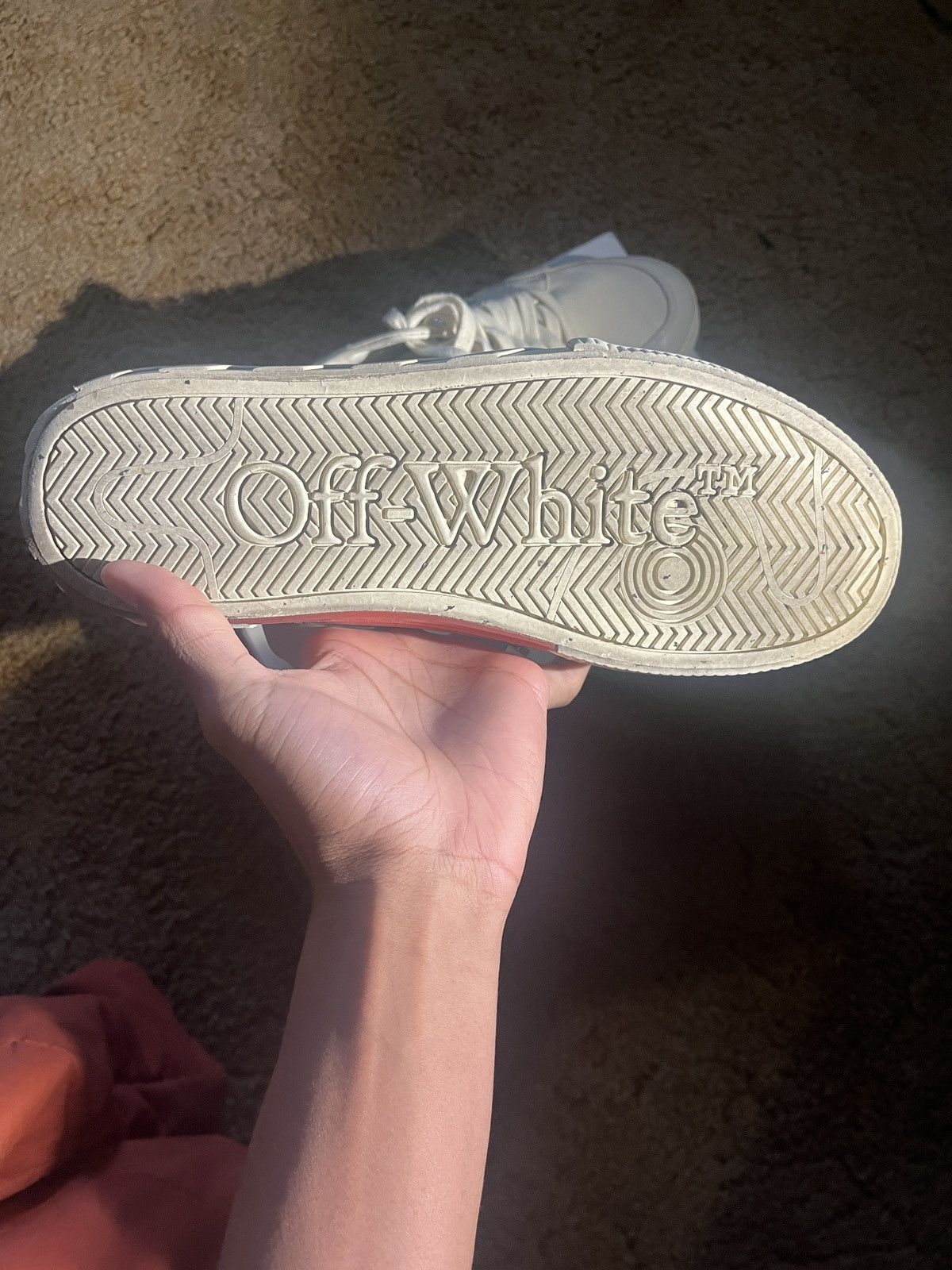 Off-White Off- White Vulcanized ‘Leather’ Size US 10 / EU 43 - 2 Thumbnail