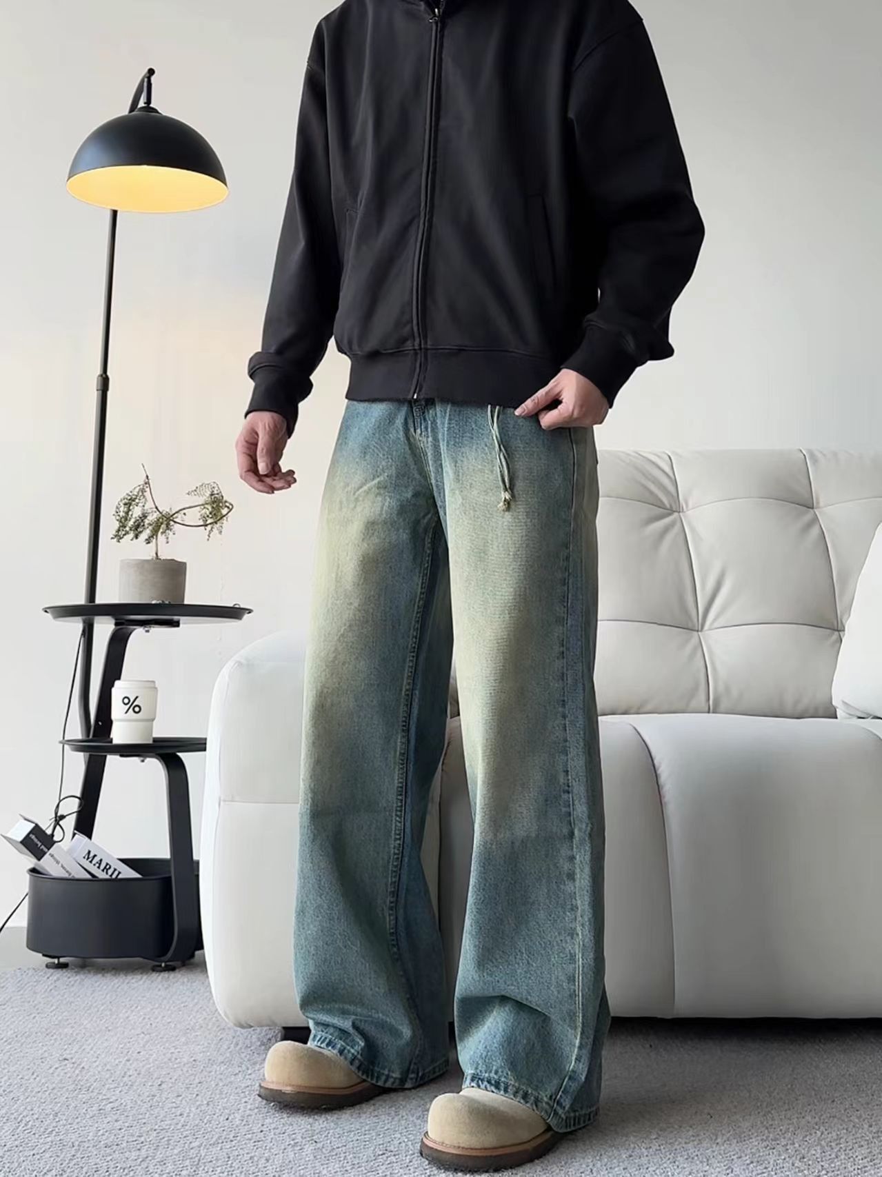 Japanese Brand × Vintage Vintage Gradient Washed and Aged Micro Flare Jeans Size US 30 / EU 46 - 2 Thumbnail
