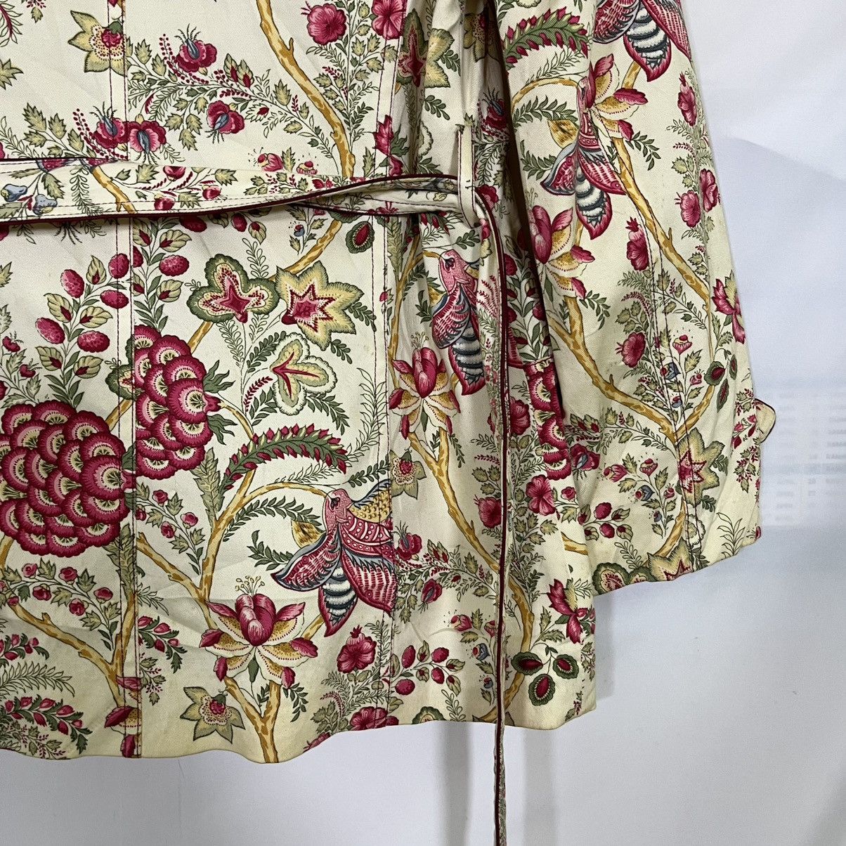 Other VINTAGE CROCODILE LADIES FLORAL BELTED JACKET/COAT Size M / US 6-8 / IT 42-44 - 11 Thumbnail