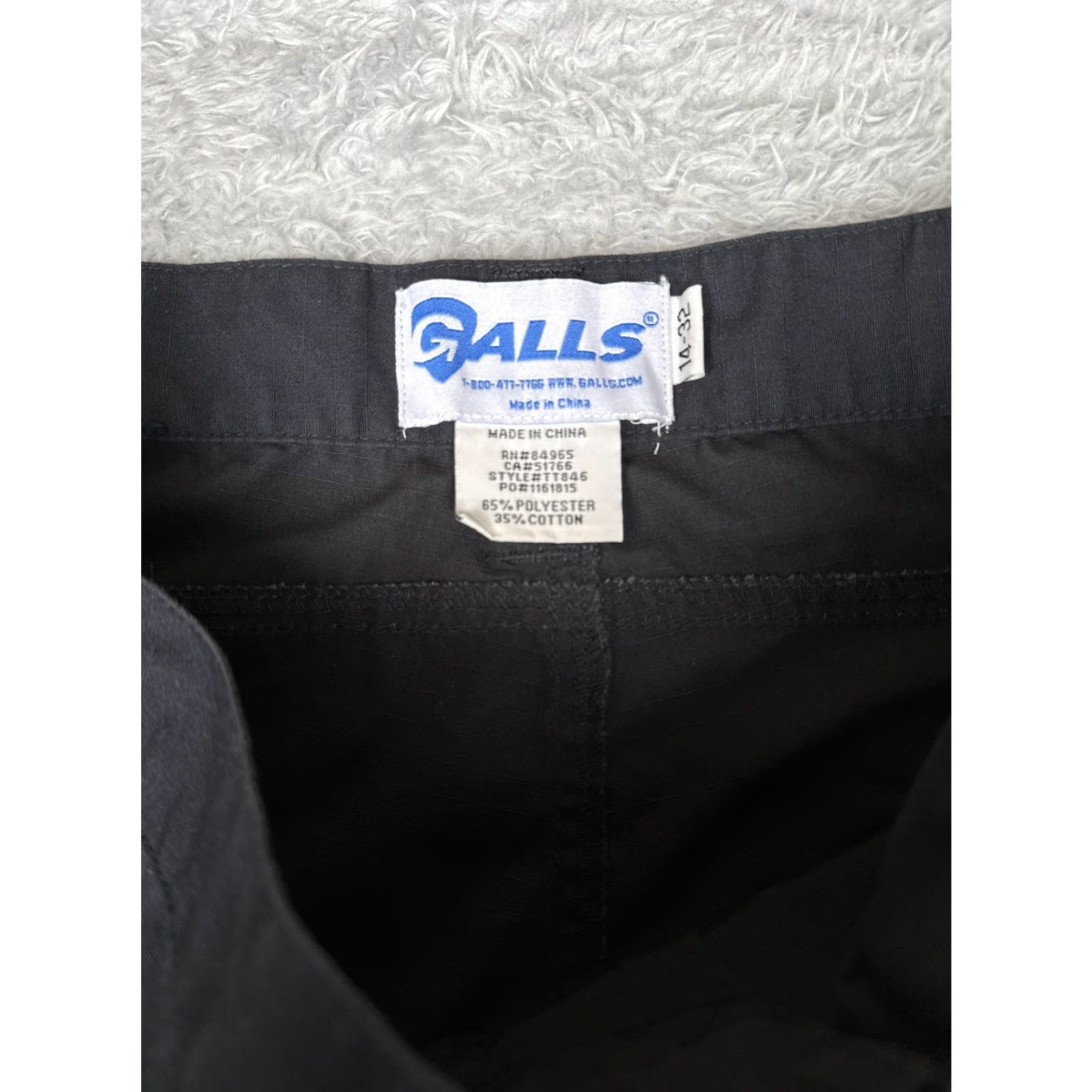 Vintage Galls Pants Womens 14 Black Tactical Cargo Ripstop Workwear Polyester Cotton LEO Size 36" / US 14 / IT 50 - 6 Thumbnail