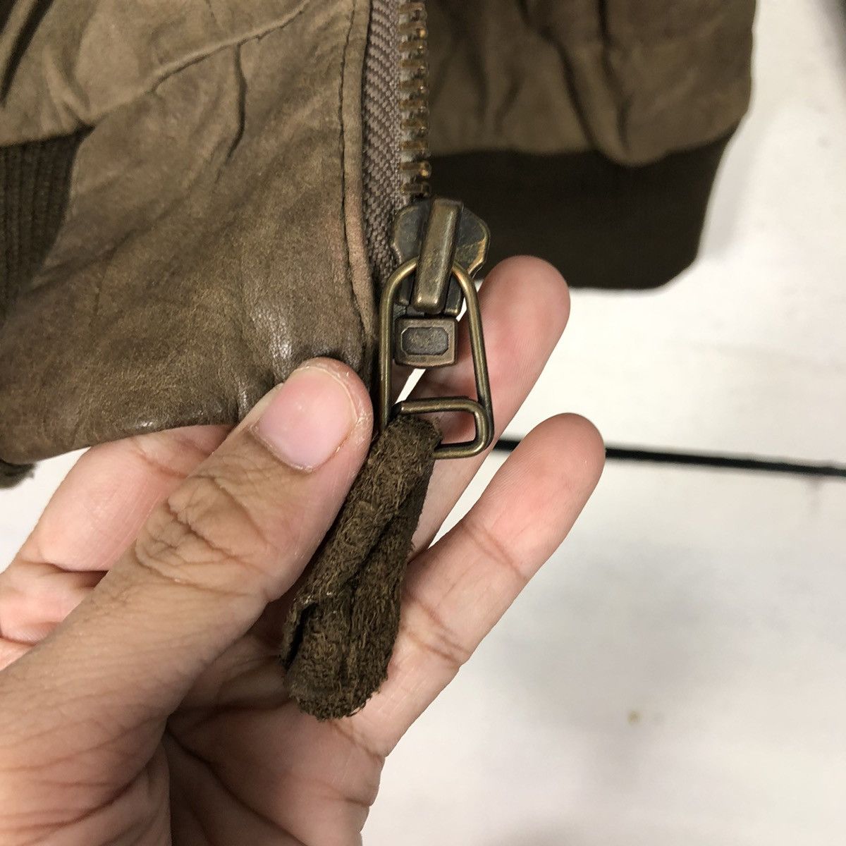 Japanese Brand 📌Vintage Bomber Leather Jacket Fly Adventure Bound Size US L / EU 52-54 / 3 - 21 Thumbnail