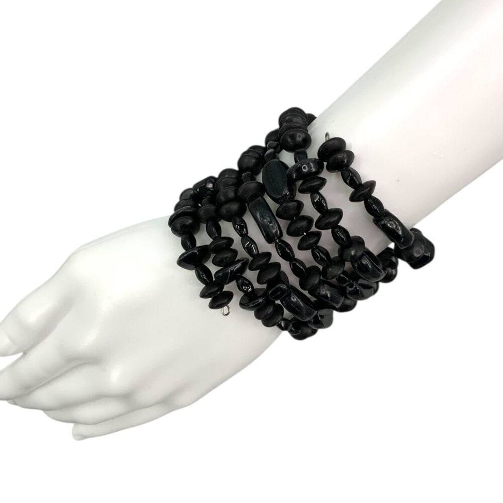 Other Black Beaded Long Wrap Bracelet Size ONE SIZE - 2 Thumbnail