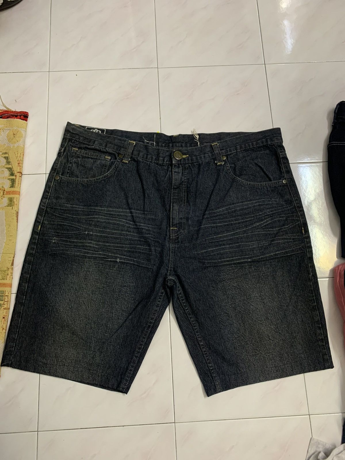 If Six Was Nine 2000 Beat & Rhythm Embroided Jorts Jnco Goa Lgb Y2K Style Size US 44 / EU 60 - 5 Thumbnail