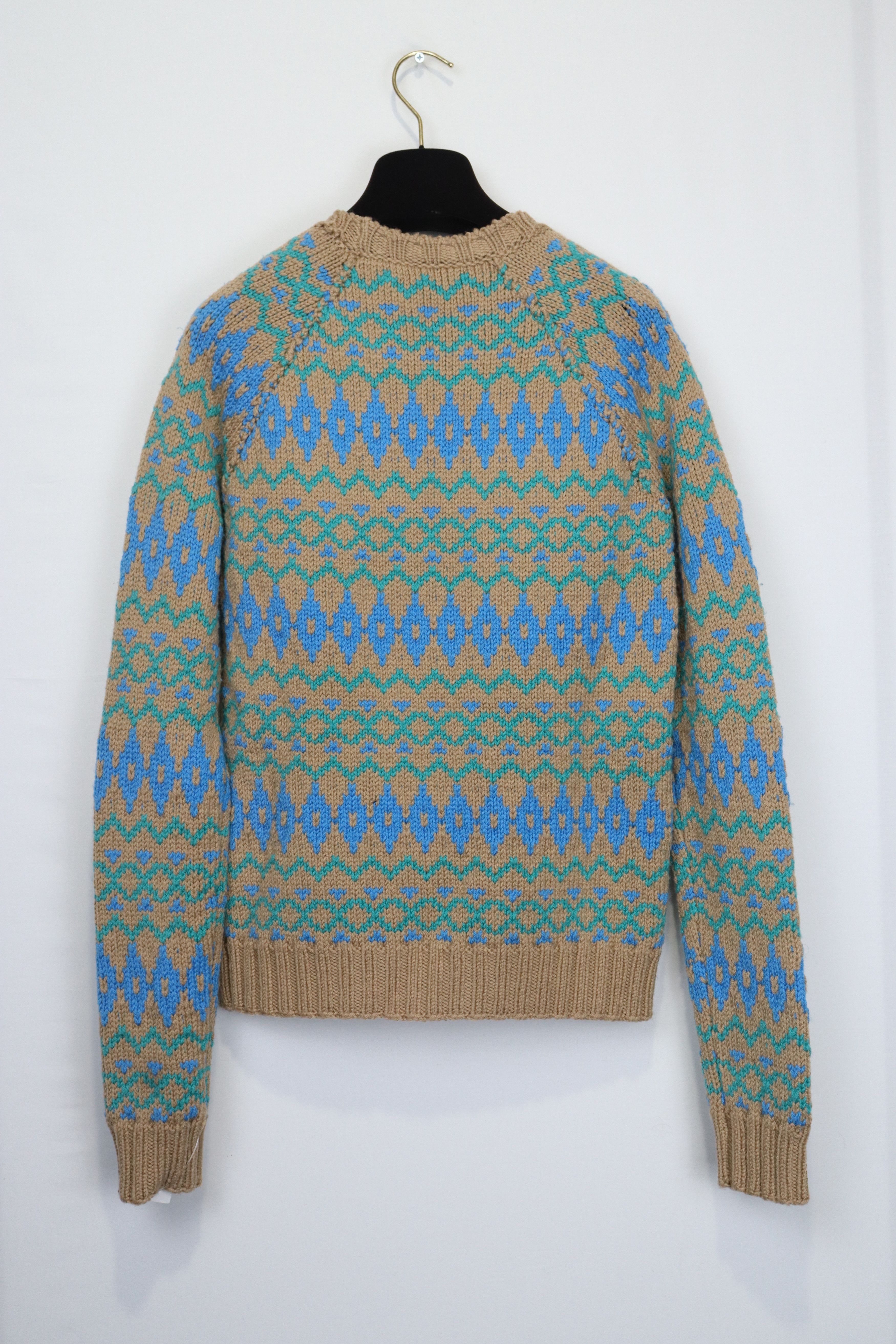 Acne Studios o1rshd10124 SS18 Naif Multicolor Fair Isle Sweater/Knitwear Size US S / EU 44-46 / 1 - 6 Thumbnail
