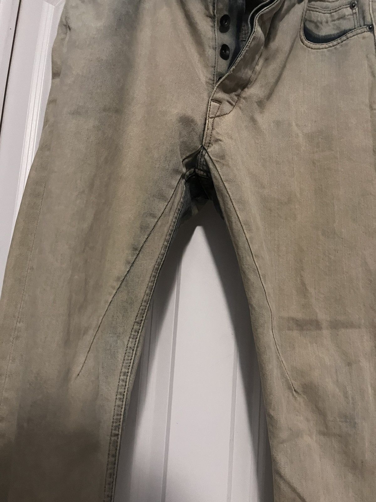 Rick Owens Drkshdw FW14 Rick Owens DRKSHDW Torrence Cut Jeans Bone Size US 30 / EU 46 - 10 Thumbnail