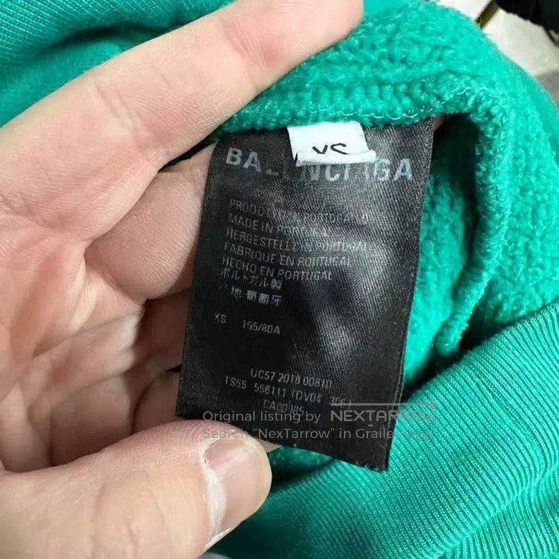 Balenciaga Balenciaga Lake Green Wheat Ear Hoodie Size US XS / EU 42 / 0 - 4 Thumbnail