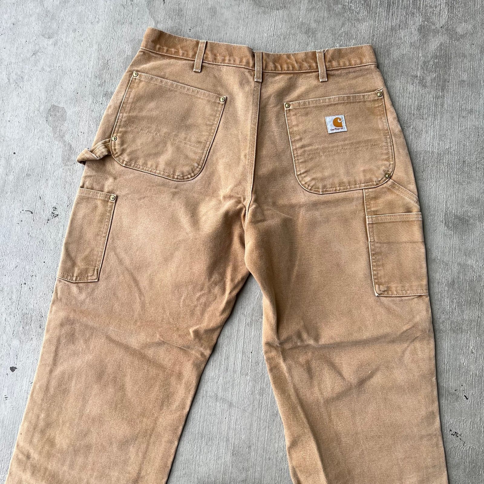 Carhartt × Vintage Carhartt brown double knee work wear carpenter pants Size US 32 / EU 48 - 6 Thumbnail
