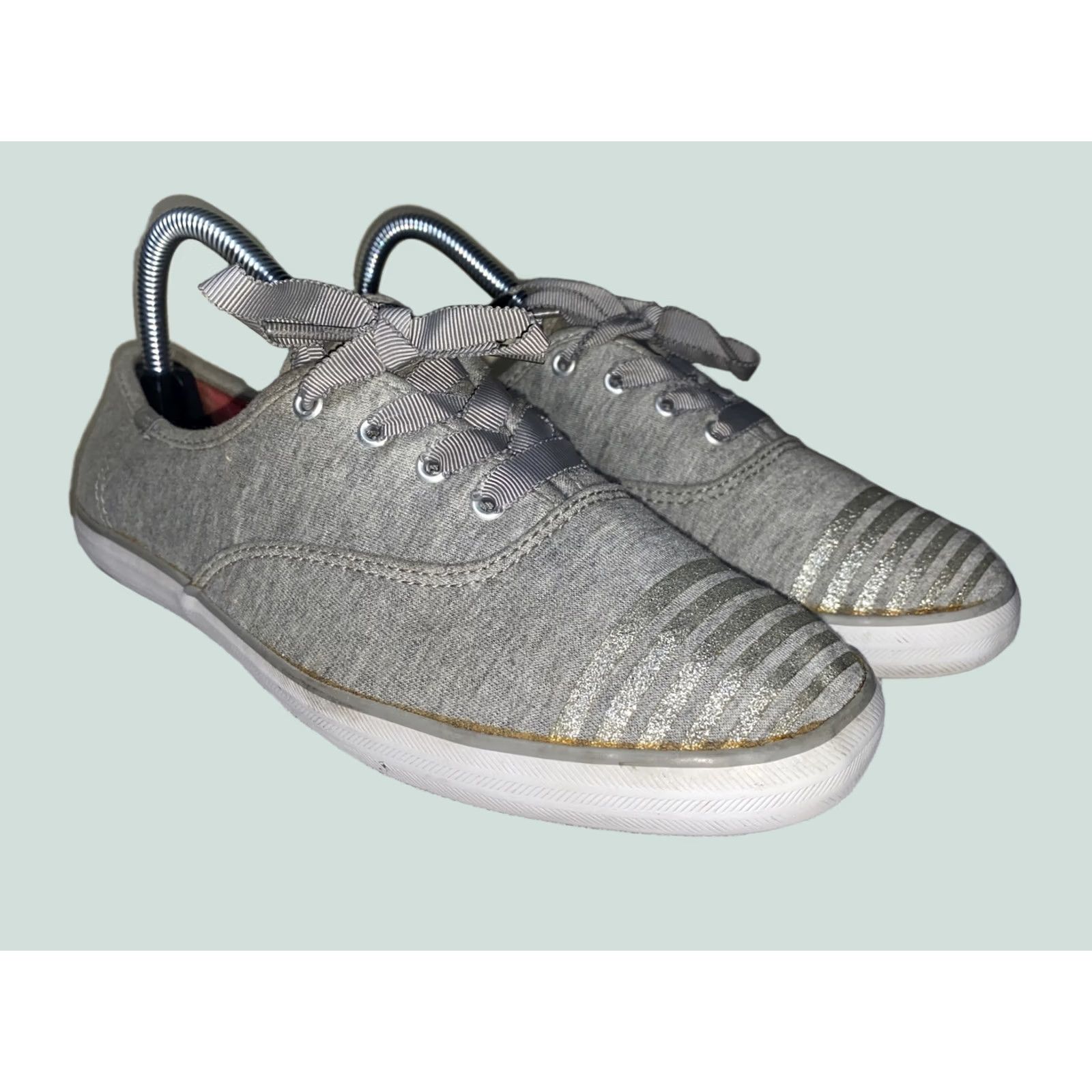 Keds Keds Champion Sneaker Womens Size 8.5 Gray Lace Up Low Top Walking Shoes Shoes Brand: Keds (adjusted to fit rules?) Size S / US 4 / IT 40 - 1 Thumbnail
