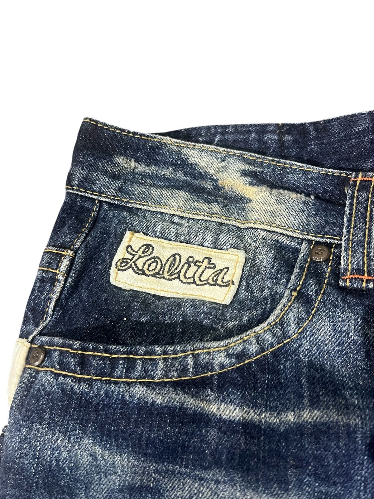 If Six Was Nine × Japanese Brand Lolita Concert Club Blue Jean y2k vkeii Size 33" - 5 Thumbnail