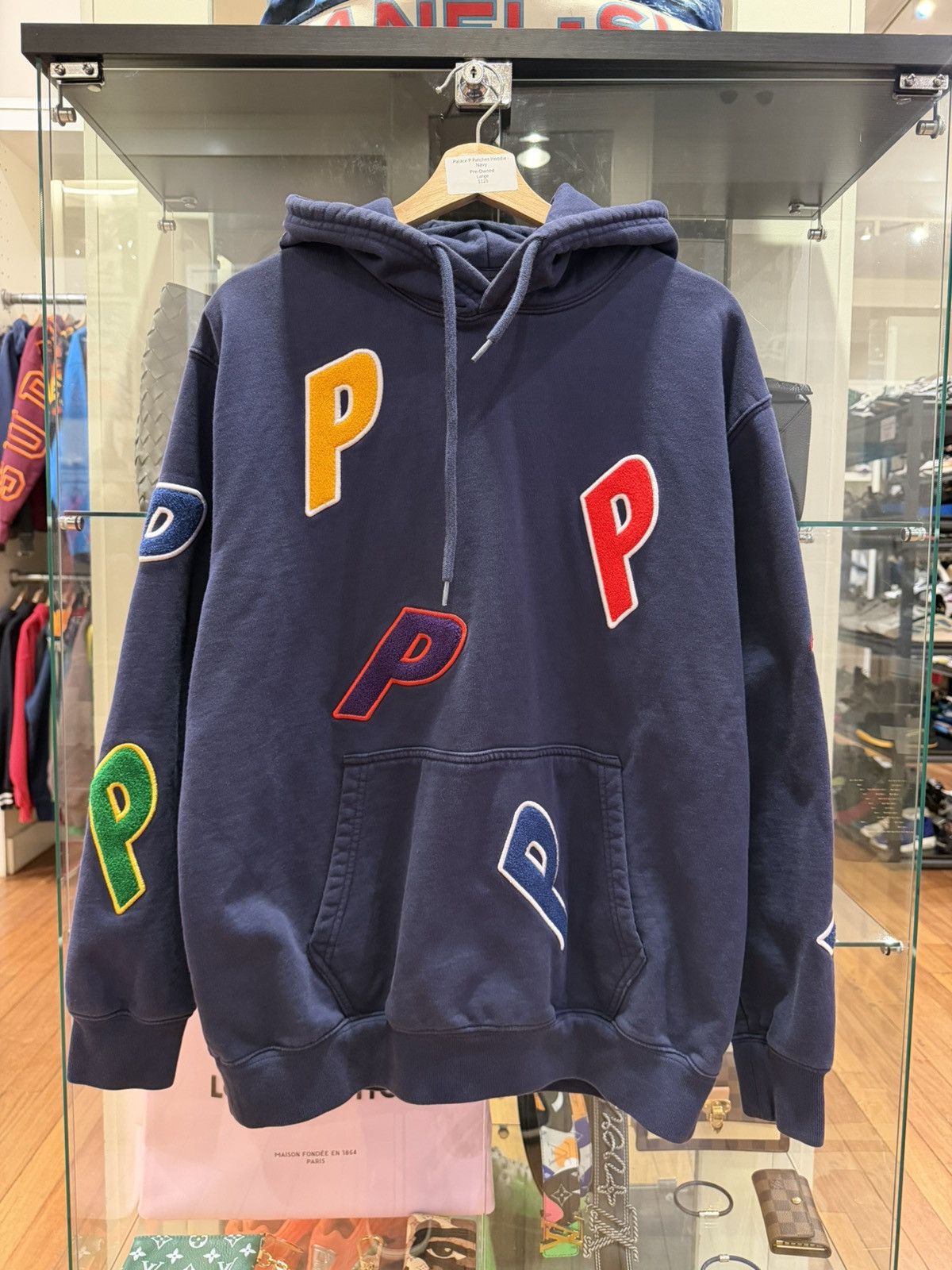 Palace Palace Patches Hoodie - Navy Size US L / EU 52-54 / 3 - 1 Thumbnail