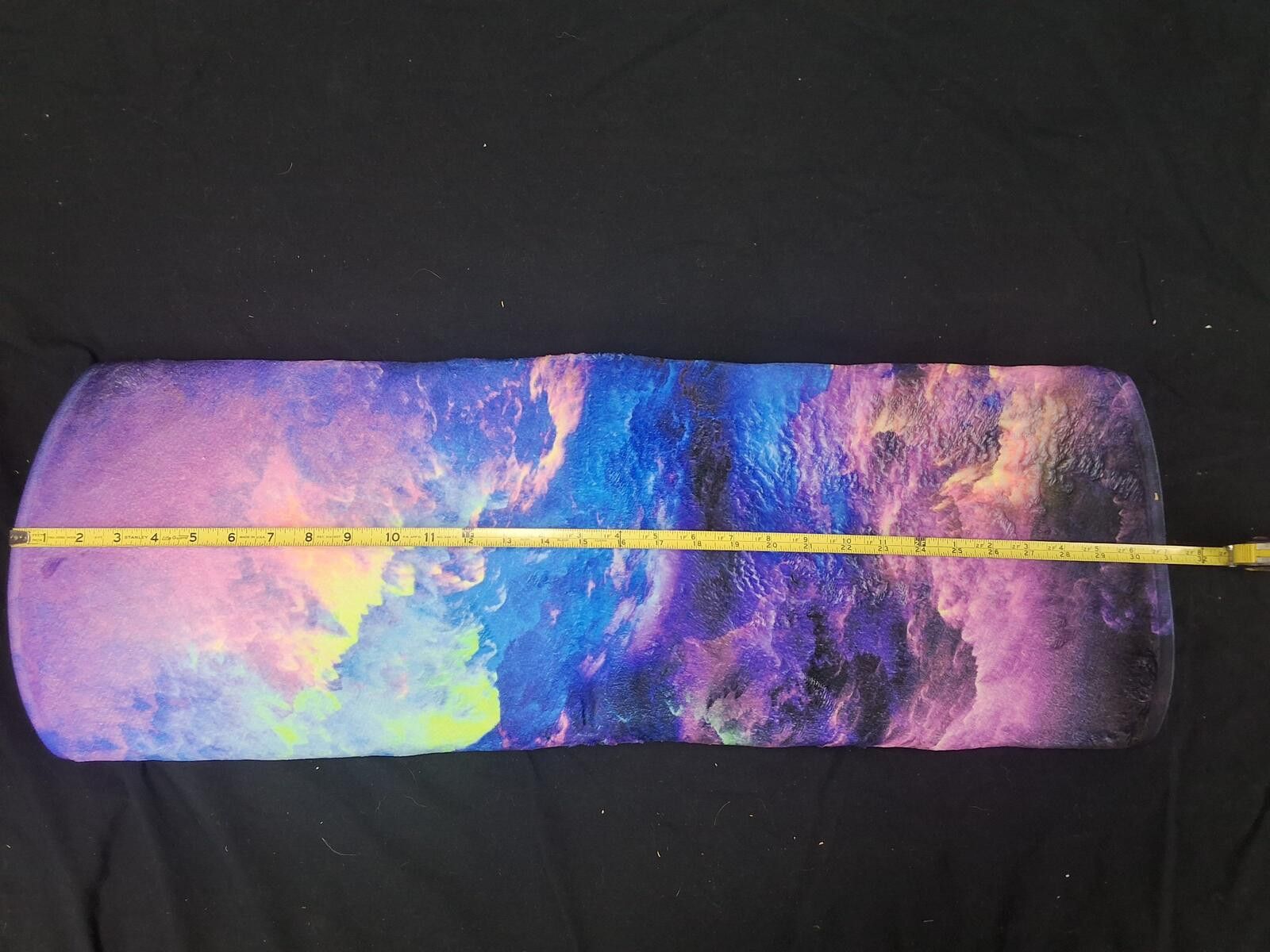 The Unbranded Brand Vibrant Galaxy Print Round Mat with Non-Slip Backing 31 dia. Size ONE SIZE - 3 Thumbnail