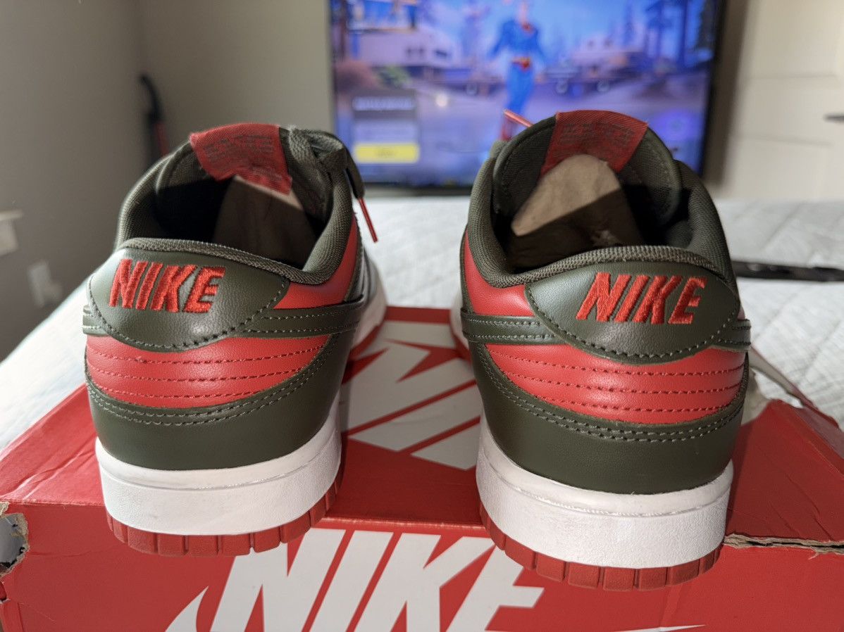 Nike Nike Dunk Low ‘ Mystic Red Cargo Khaki ’ Size US 11 / EU 44 - 4 Thumbnail
