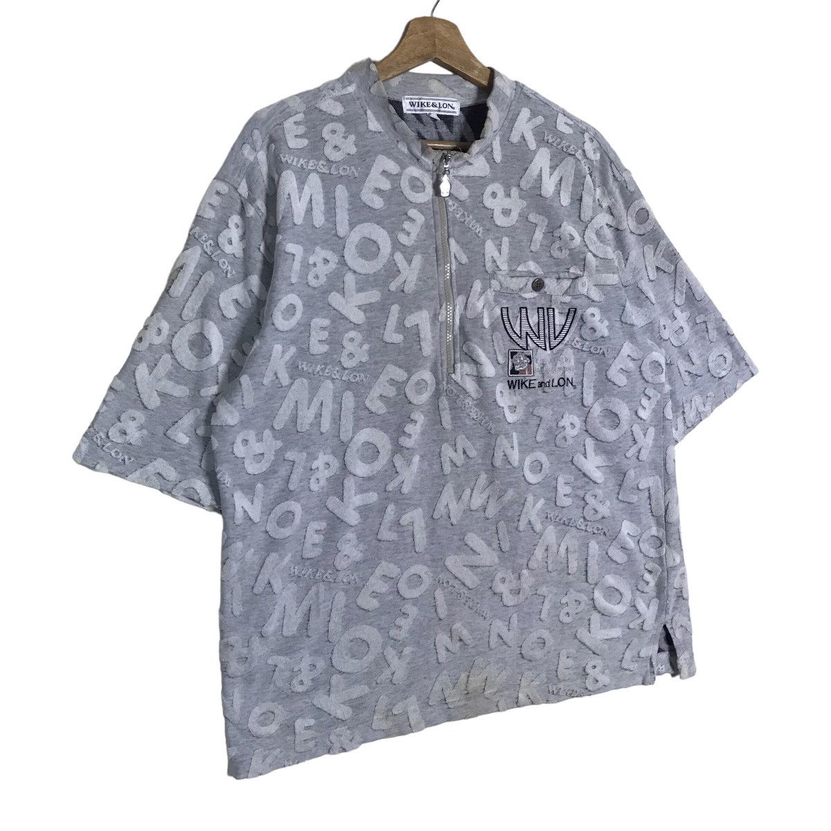 Vintage Vintage Wike and Lon Alloverprint Half Zip Shirt Size US L / EU 52-54 / 3 - 5 Thumbnail