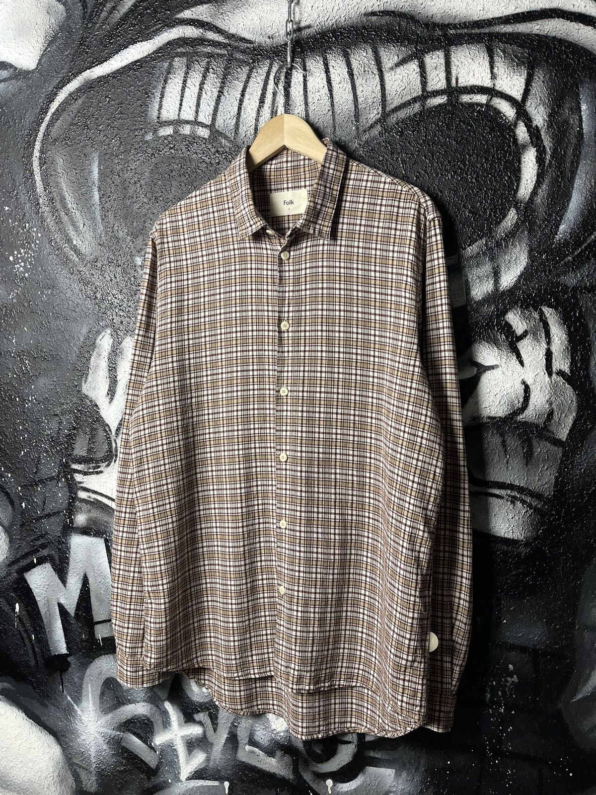 Folk Folk Plaid Shirt Button Up Men’s Size 4 Size US L / EU 52-54 / 3 - 1 Thumbnail