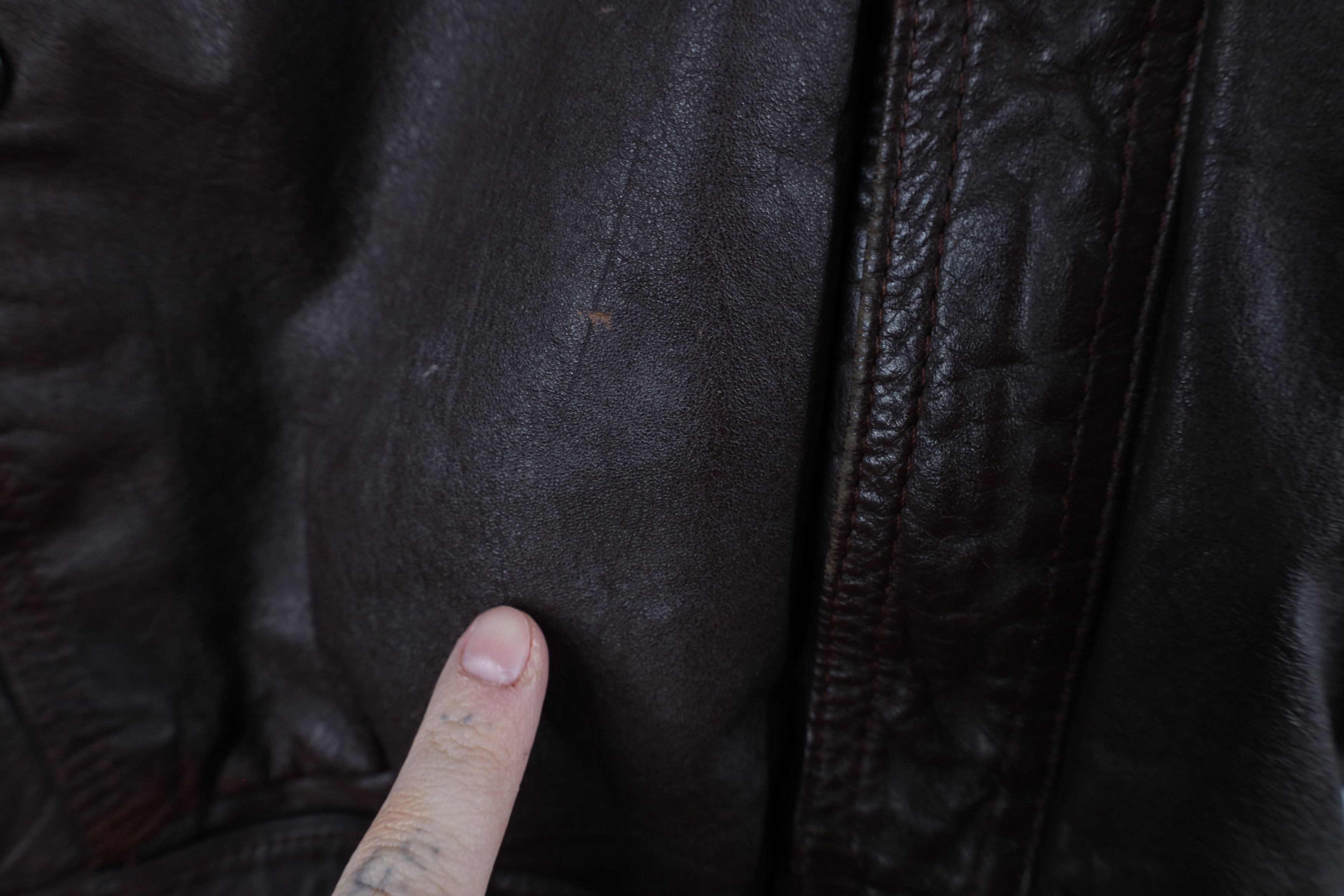 Vintage Vintage 70s Streetwear Hooded Leather Bomber Jacket Brown Size US L / EU 52-54 / 3 - 4 Thumbnail