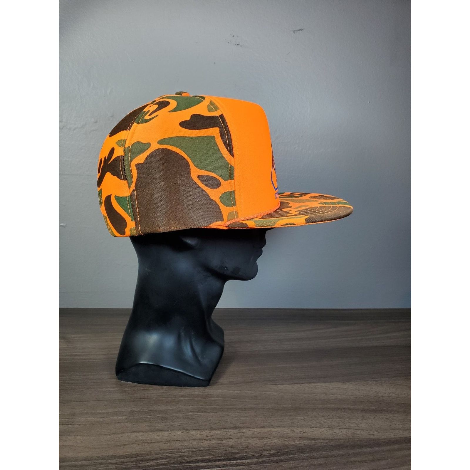 Nissan × Vintage Fieg Bros Coal Snapback Hat Blaze Orange Camouflage Cap Size ONE SIZE - 5 Thumbnail