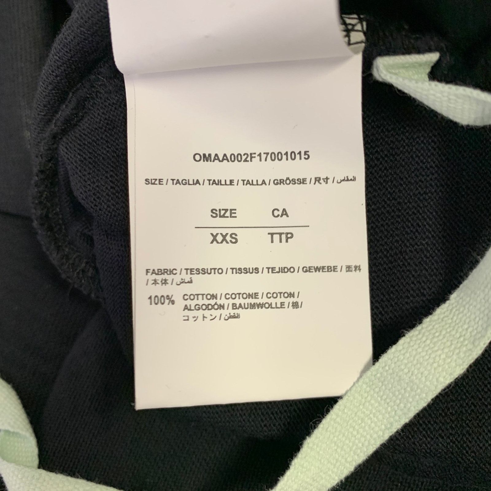 Off-White Black Multi Color Graphic Cotton Short Sleeve T-shirt Size US XXS / EU 40 - 7 Thumbnail
