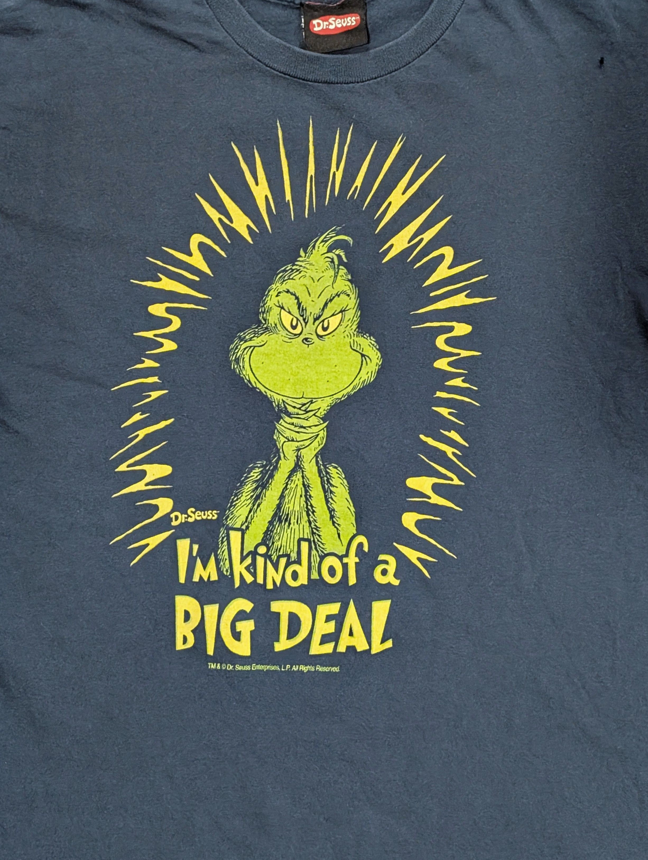Vintage Dr. Seuss The Grinch "I'm kind of a big deal" t-shirt Size US M / EU 48-50 / 2 - 2 Thumbnail