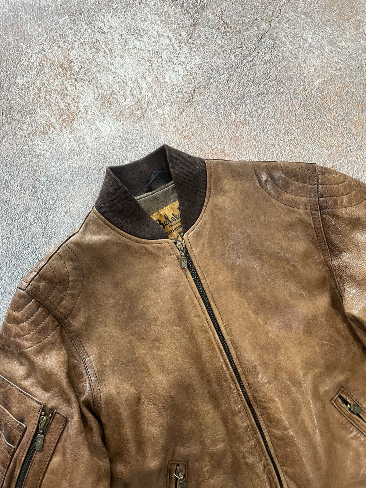 Belstaff Belstaff Black Prince Leather Biker Bomber Jacket Size M / US 6-8 / IT 42-44 - 3 Thumbnail