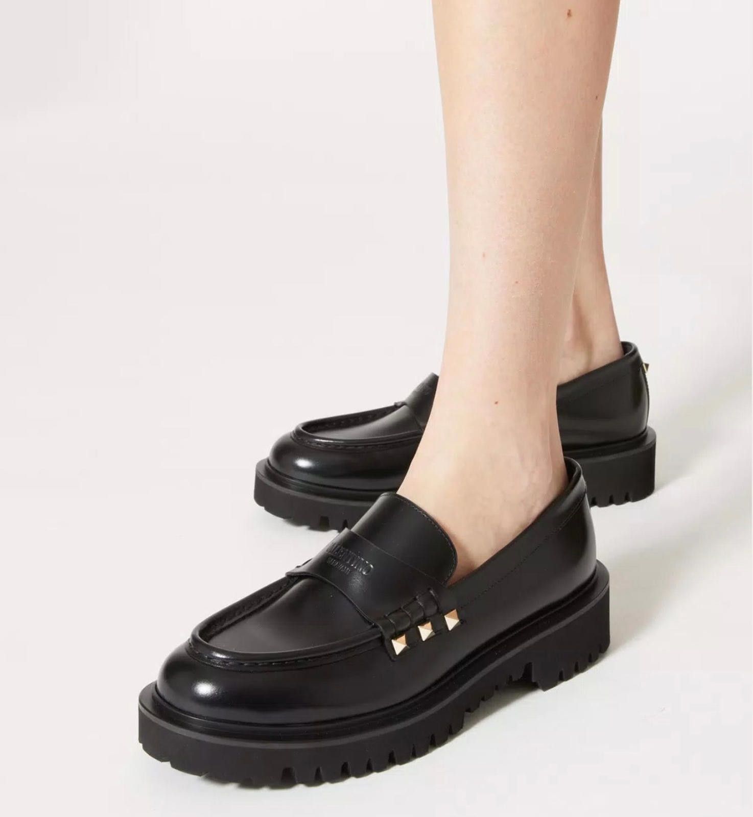 Other Valentino Rockstud Calfskin Loafer Size US 7.5 / IT 37.5 - 3 Thumbnail