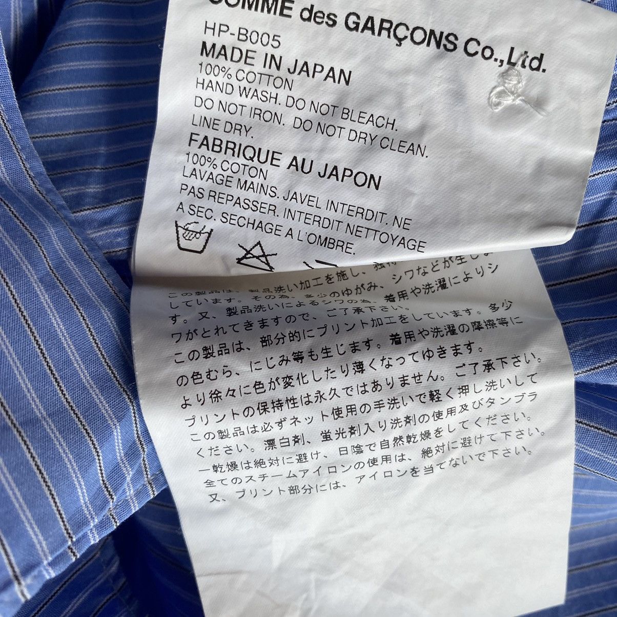 Comme des Garcons CDGH Number Blue Stripe Shirt Size US M / EU 48-50 / 2 - 5 Thumbnail