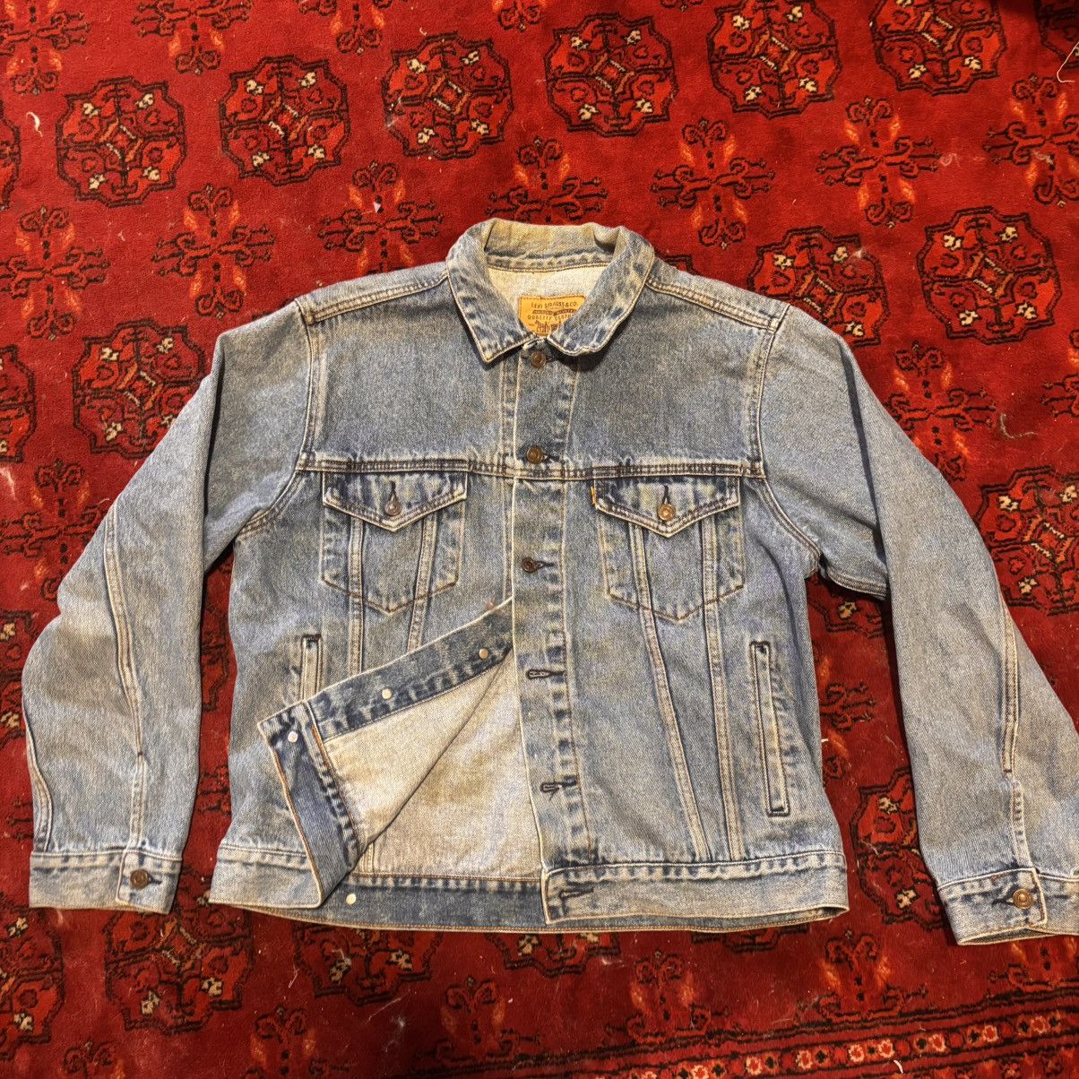 Levi's Vintage Clothing Orange Tab Levi's trucker jacket Size US L / EU 52-54 / 3 - 1 Thumbnail
