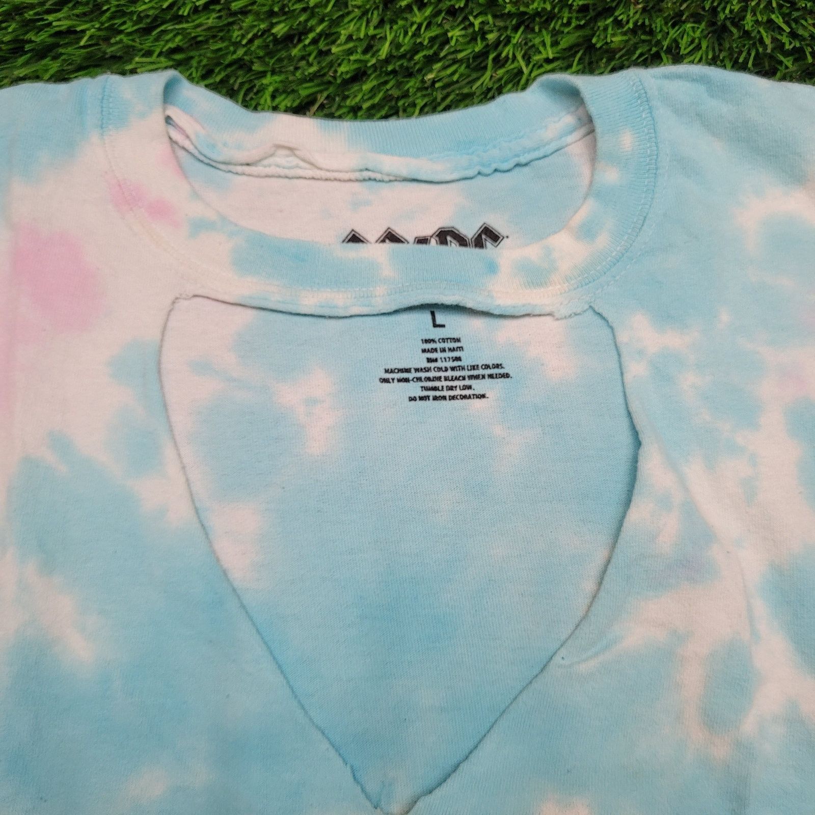 Other ACDC Band Tee T-Shirt Womens L/XL Baggy Pink Tie Dye V-Notch Size L / US 10 / IT 46 - 2 Thumbnail