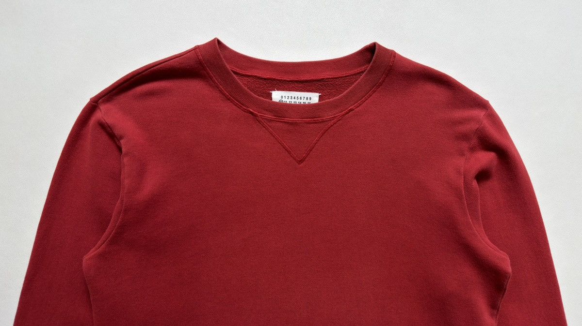 Maison Margiela A/W 11 Red Cotton Sweatshirt Size US M / EU 48-50 / 2 - 3 Thumbnail