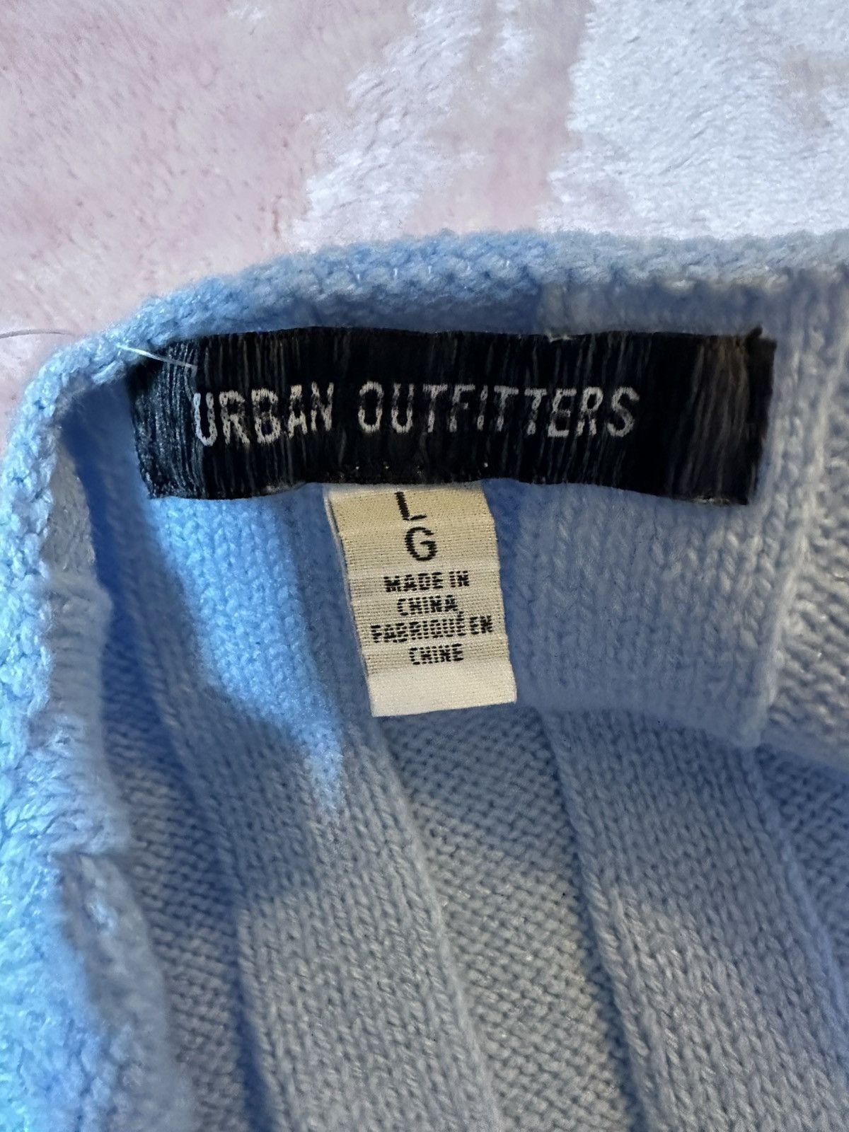 Urban Outfitters NWT Urban Outfitters Stretch Y2K Ribbed Knit Blue Tank Top Size L / US 10 / IT 46 - 4 Thumbnail