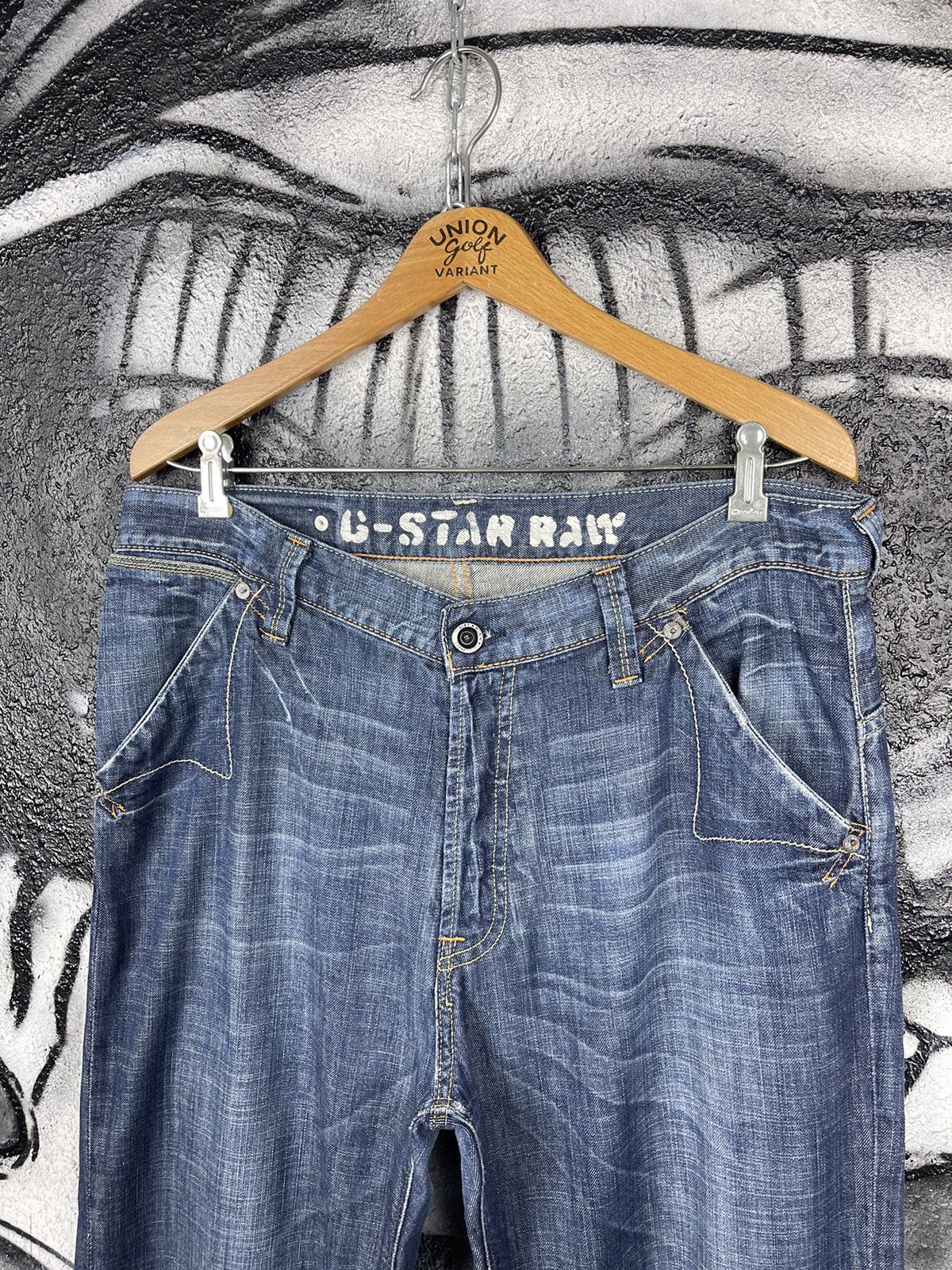 G-Star G-Star RAW Limit Regular Cotton Blue Denim Wide Leg Jeans Men’s Size W34 L34 Size US 34 / EU 50 - 3 Thumbnail
