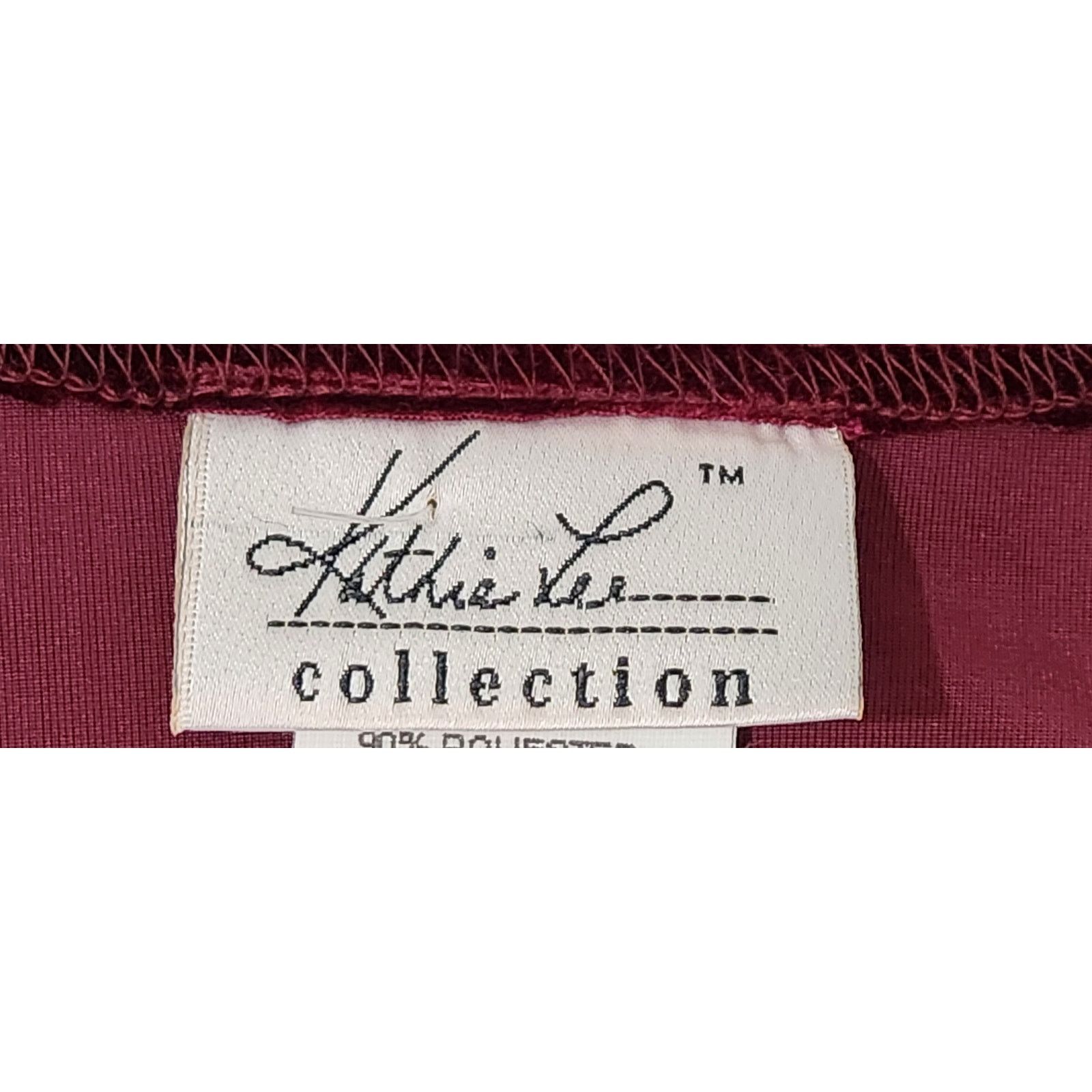 Other Kathie Lee Burgundy Velour Glitter Floral Bodice Top XL Size XL / US 12-14 / IT 48-50 - 4 Thumbnail