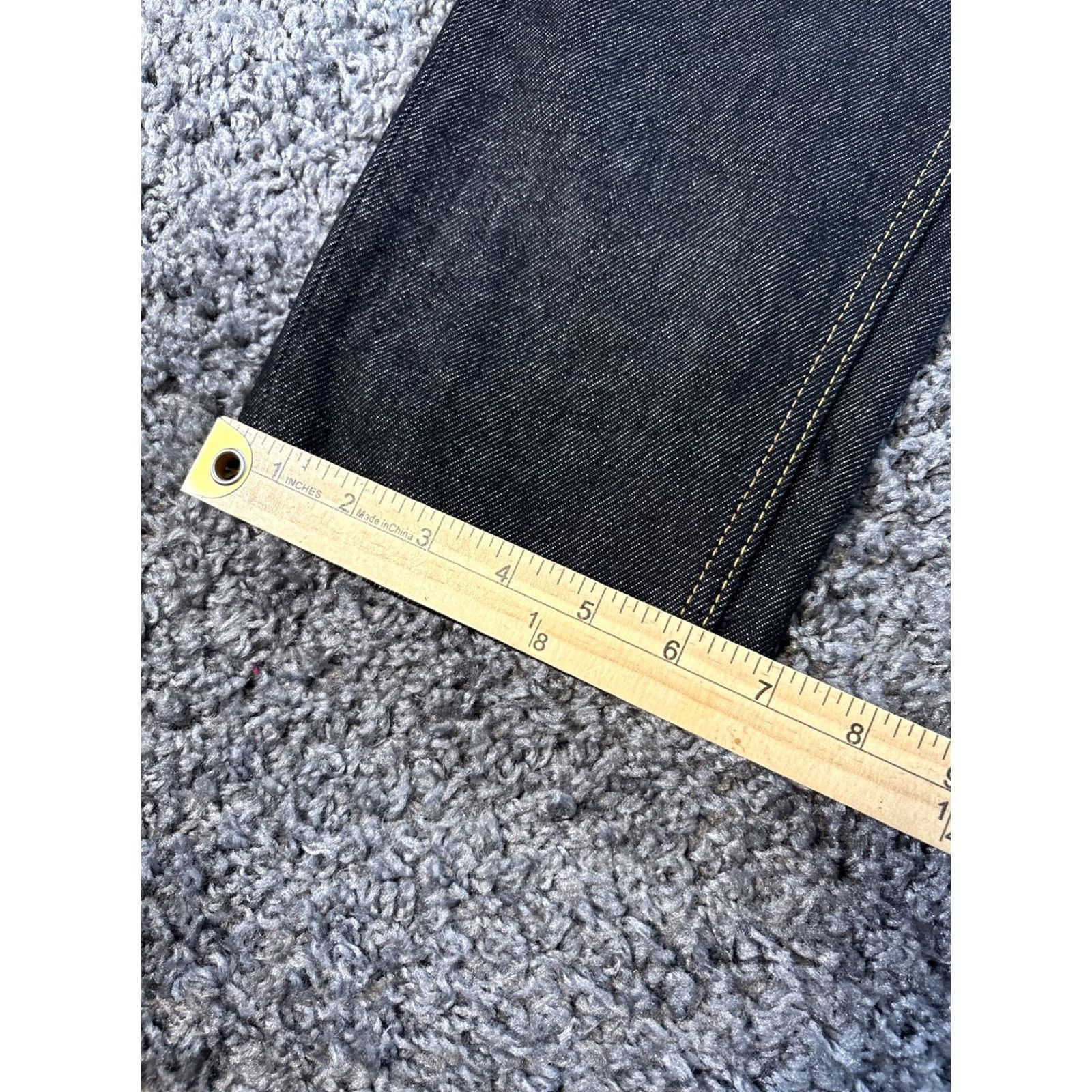 Vintage VINTAGE Embroidered Jeans Womens 30x29 High Rise Dark Wash All Over Y2K Jeans Straight Black Womens 30 Inseam 29 in High Rise Embroidered Jeans Size 30" / US 8 / IT 44 - 6 Thumbnail