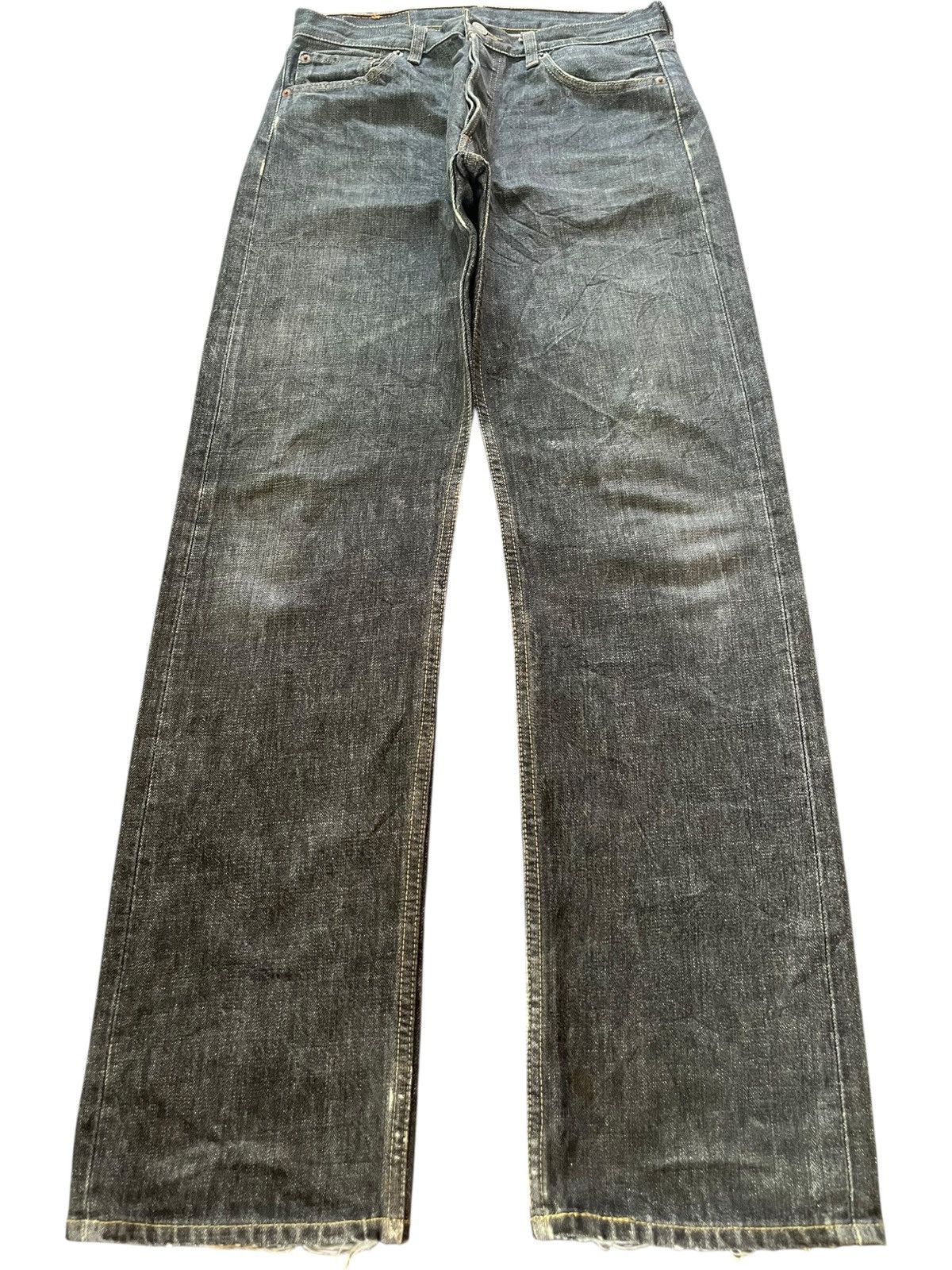 Levi's Vintage 90s Levis 501 Black Distressed Loose Jeans Size US 30 / EU 46 - 1 Thumbnail