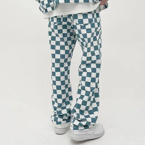 Jean Retro Colour Block Ripped Pants Size US 42 / EU 58 - 2 Thumbnail