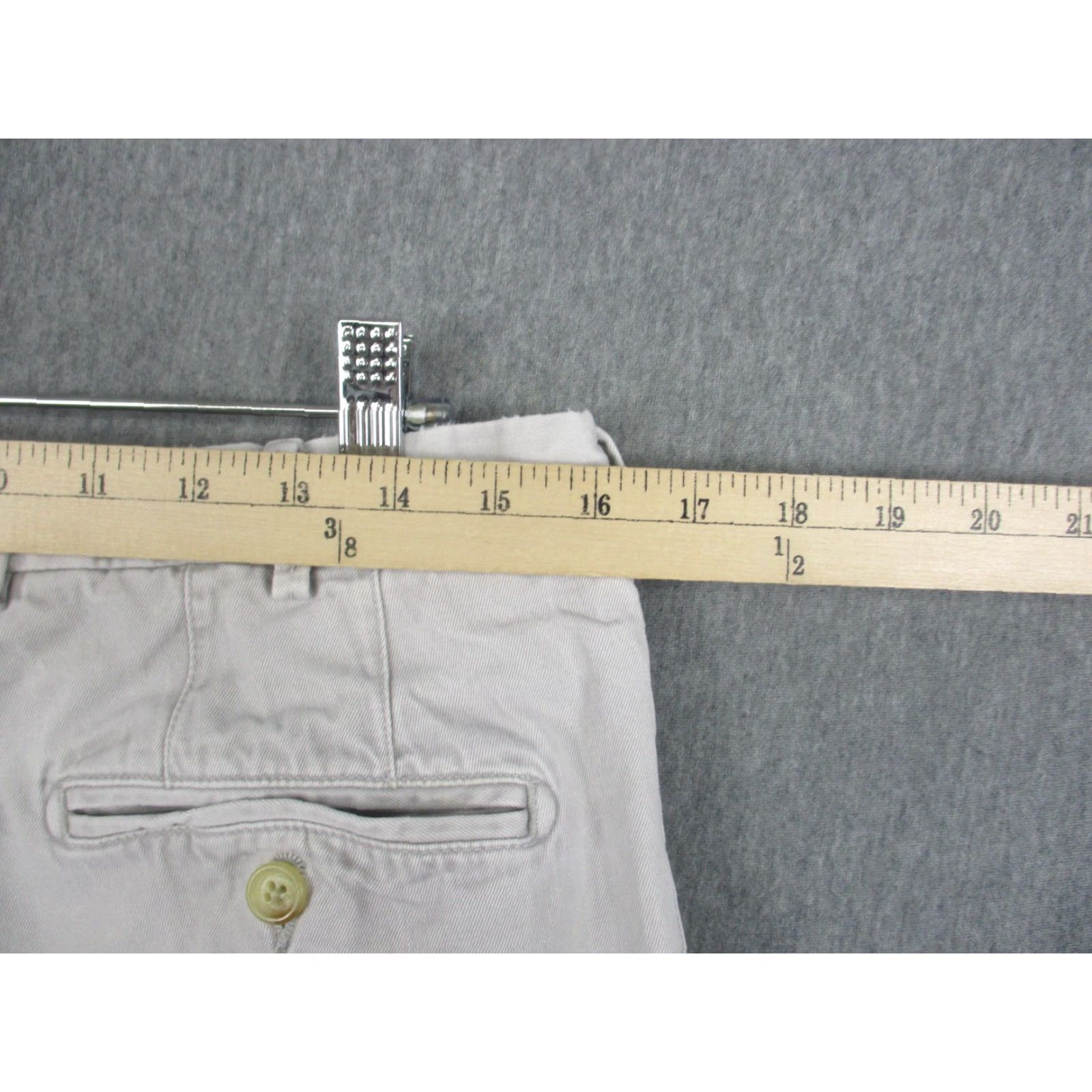Peter Millar Peter Millar Pants Mens 35x30 Beige Chino Straight Leg Cotton Twill Casual Size US 35 - 7 Thumbnail